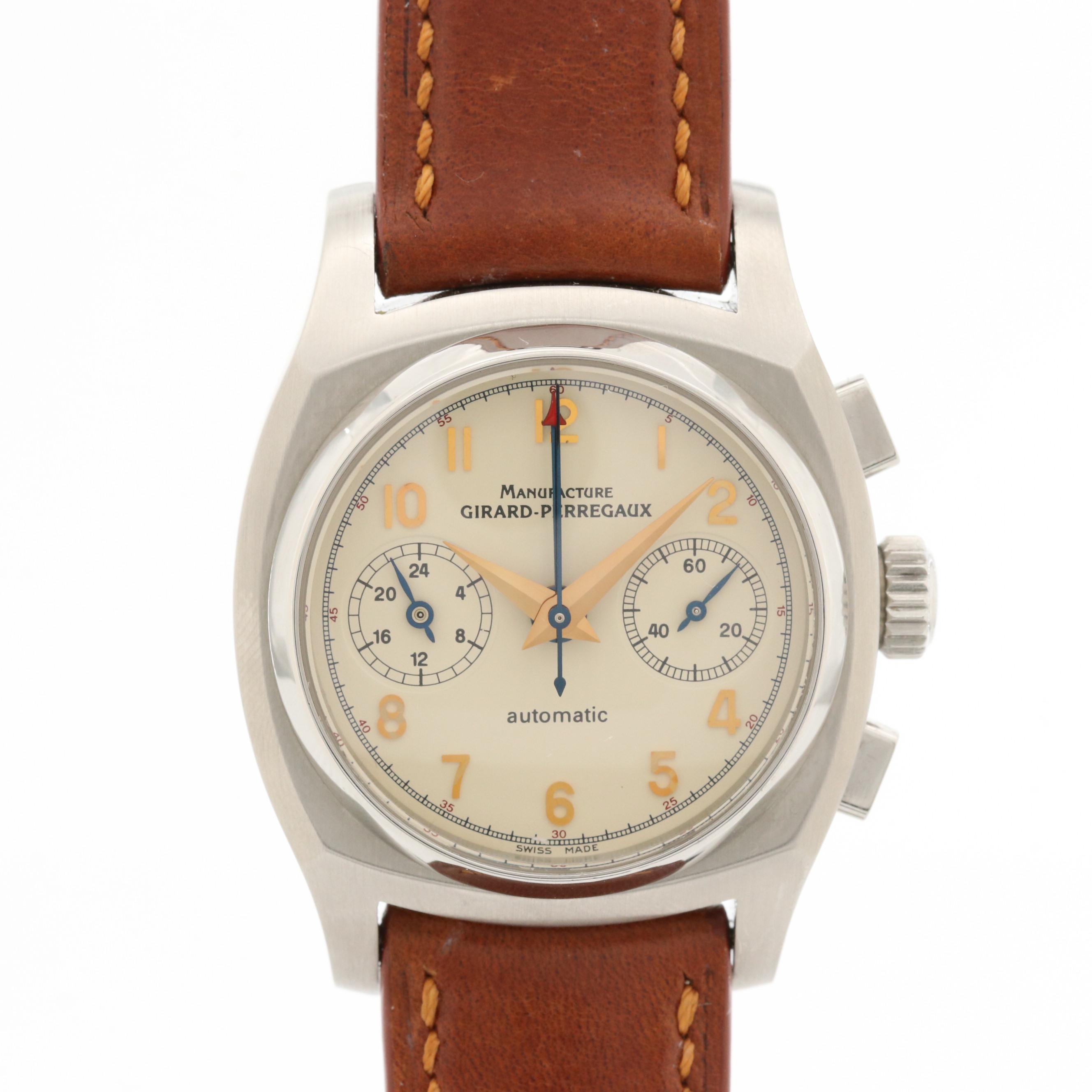 Girard-Perregaux Vintage  1960 Stainless Steel Automatic Chronograph Watch