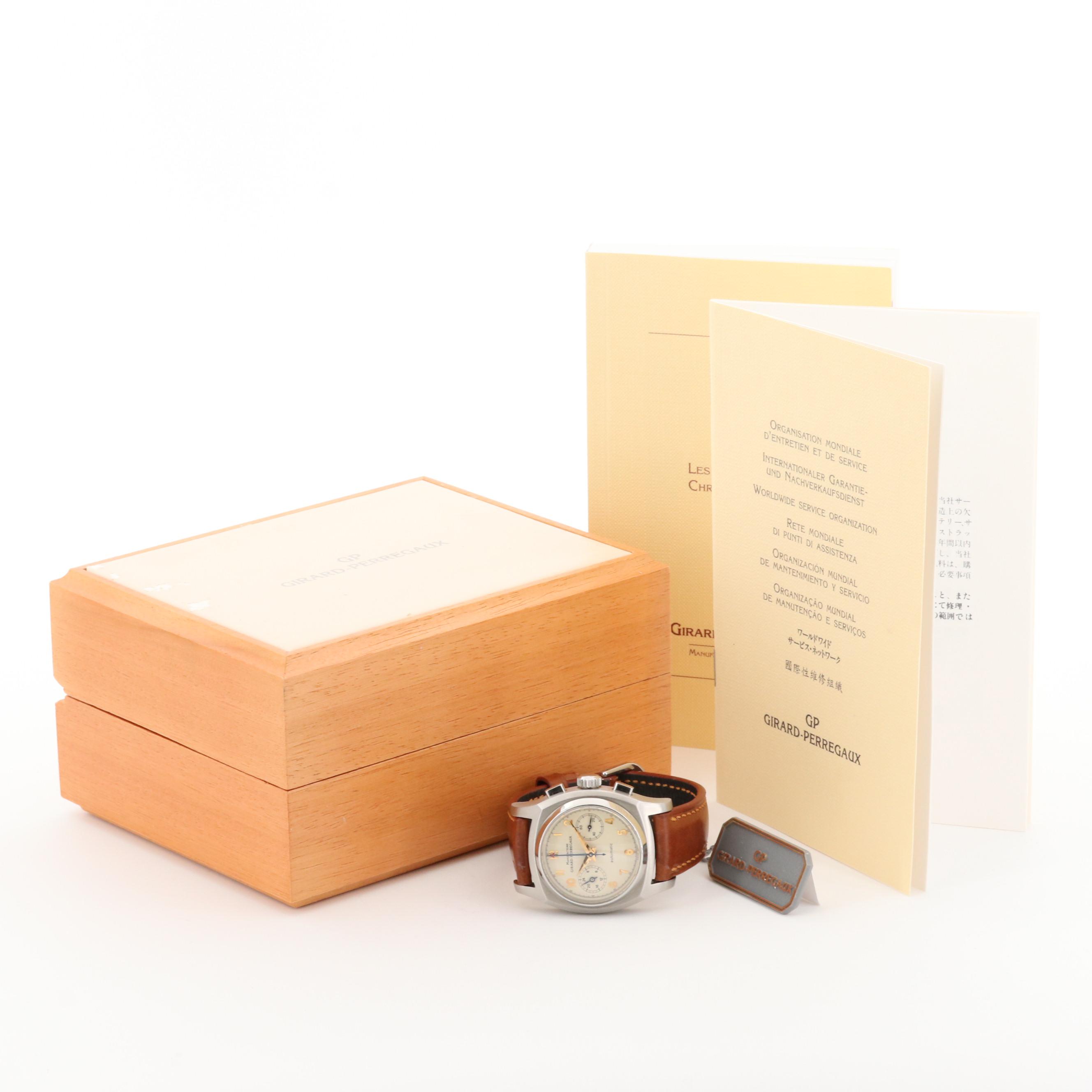 Girard-Perregaux Vintage  1960 Stainless Steel Automatic Chronograph Watch