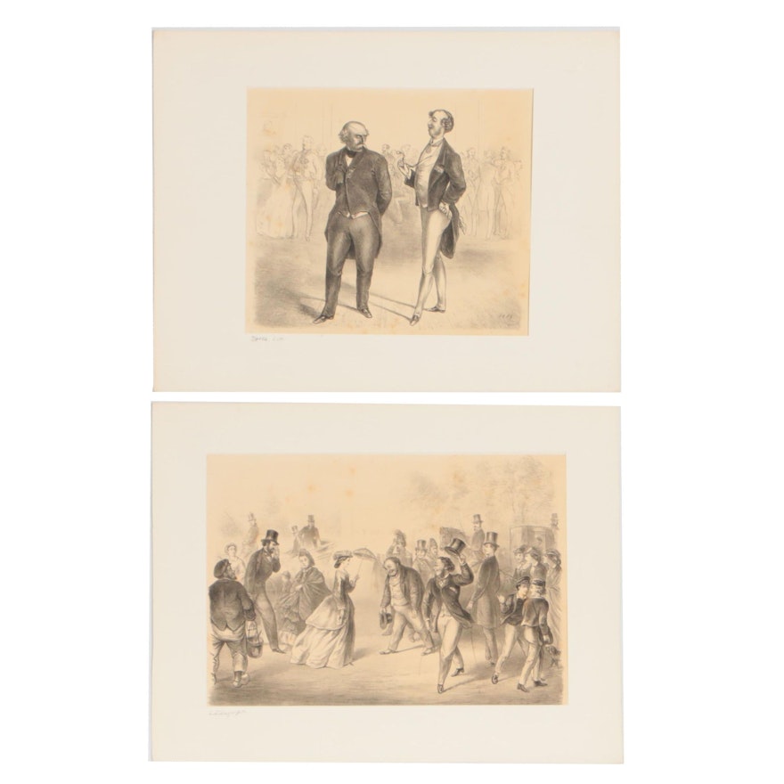 Late 19th Century Figural Lithographs