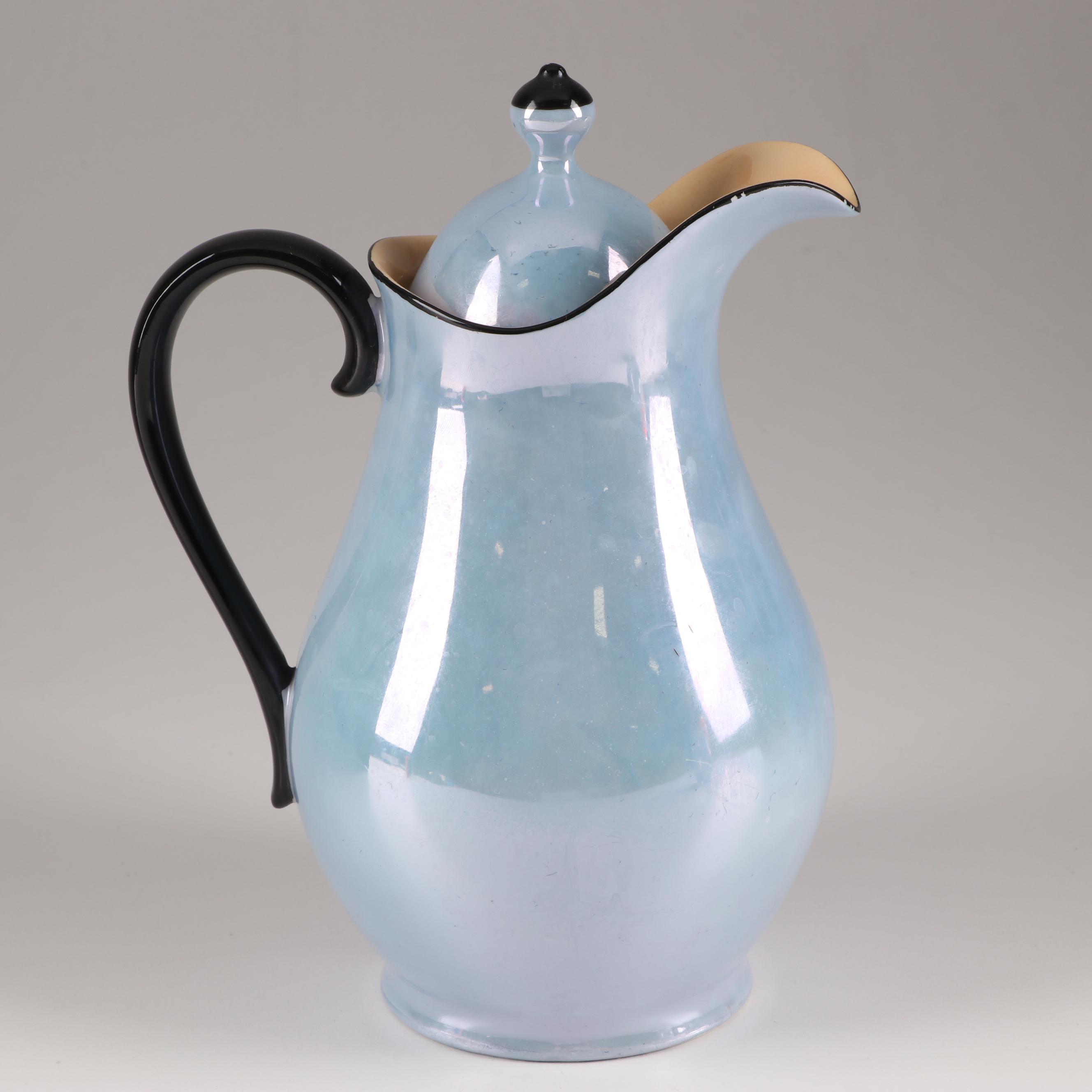 Royal Bavaria Lusterware Covered Cream and Milk Pitchers