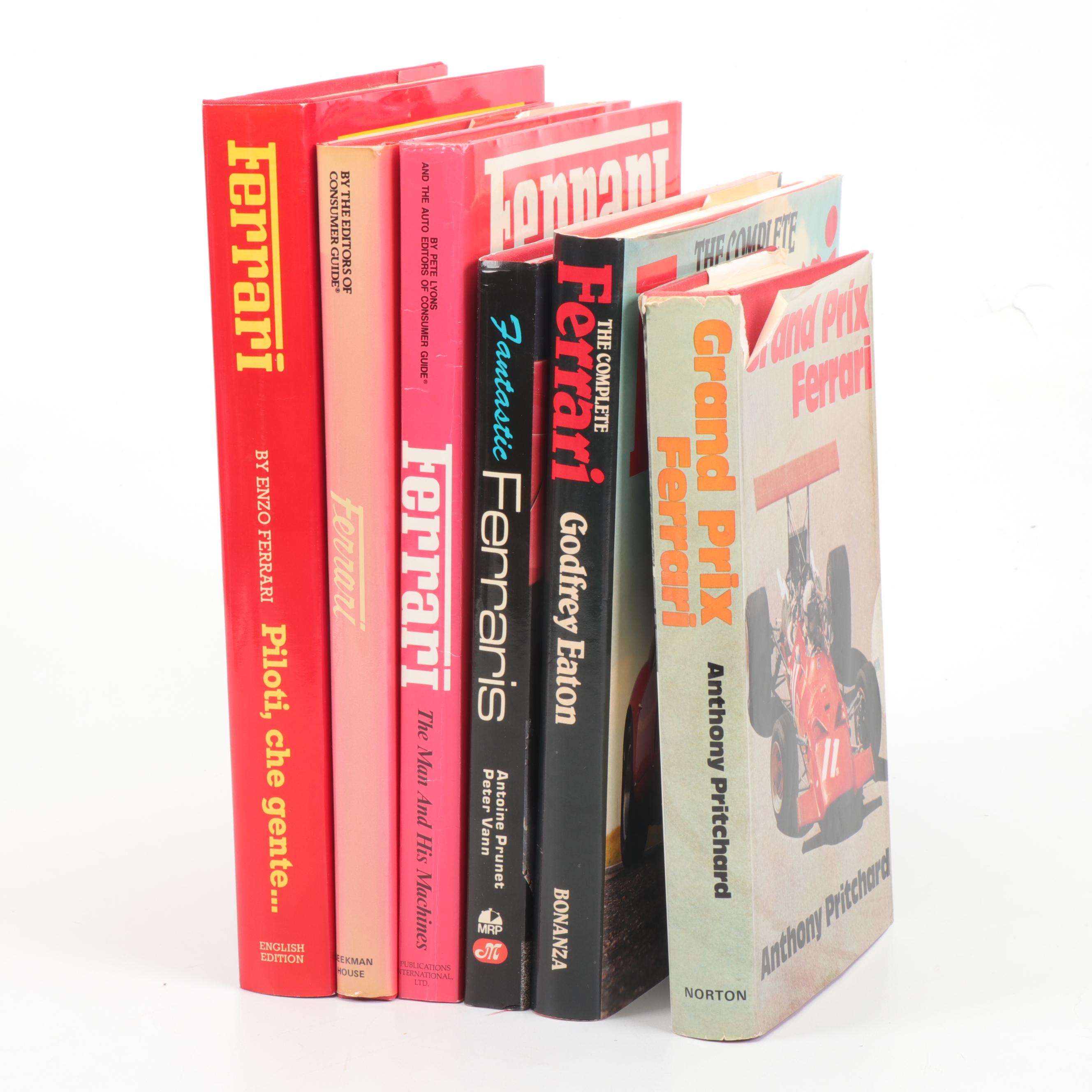 Ferrari Coffee Table Books Including "Grand Prix Ferrari"