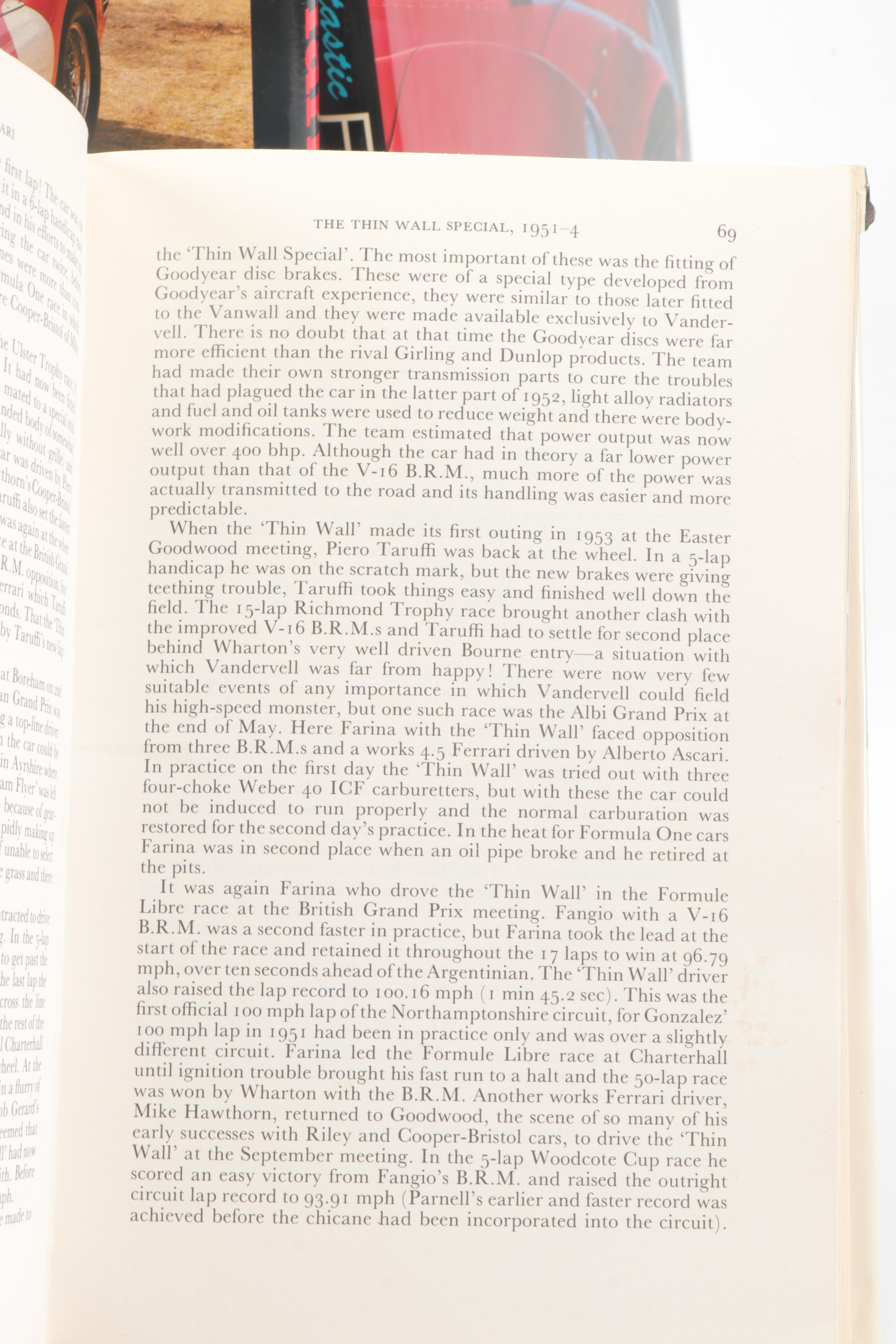 Ferrari Coffee Table Books Including "Grand Prix Ferrari"