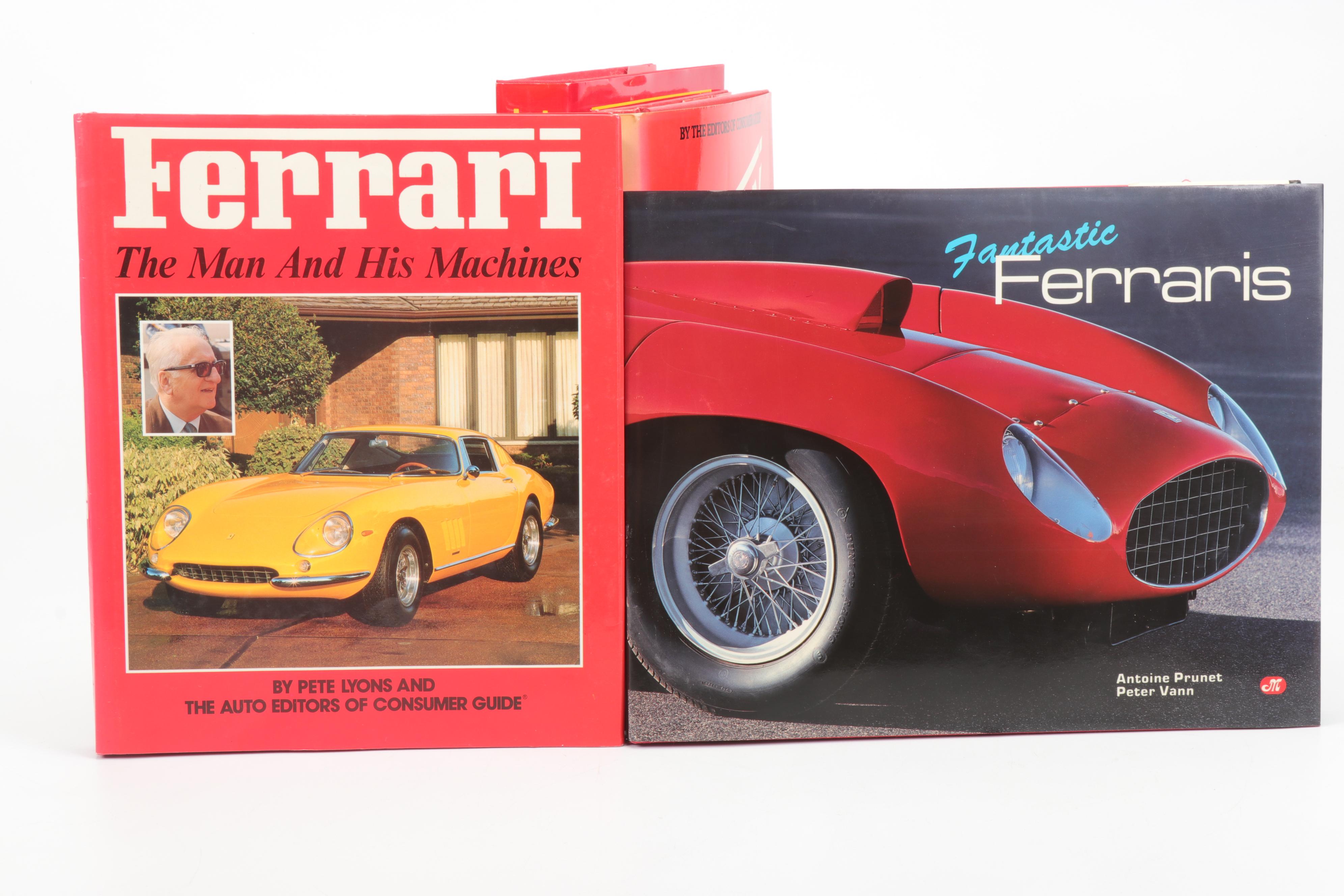 Ferrari Coffee Table Books Including "Grand Prix Ferrari"