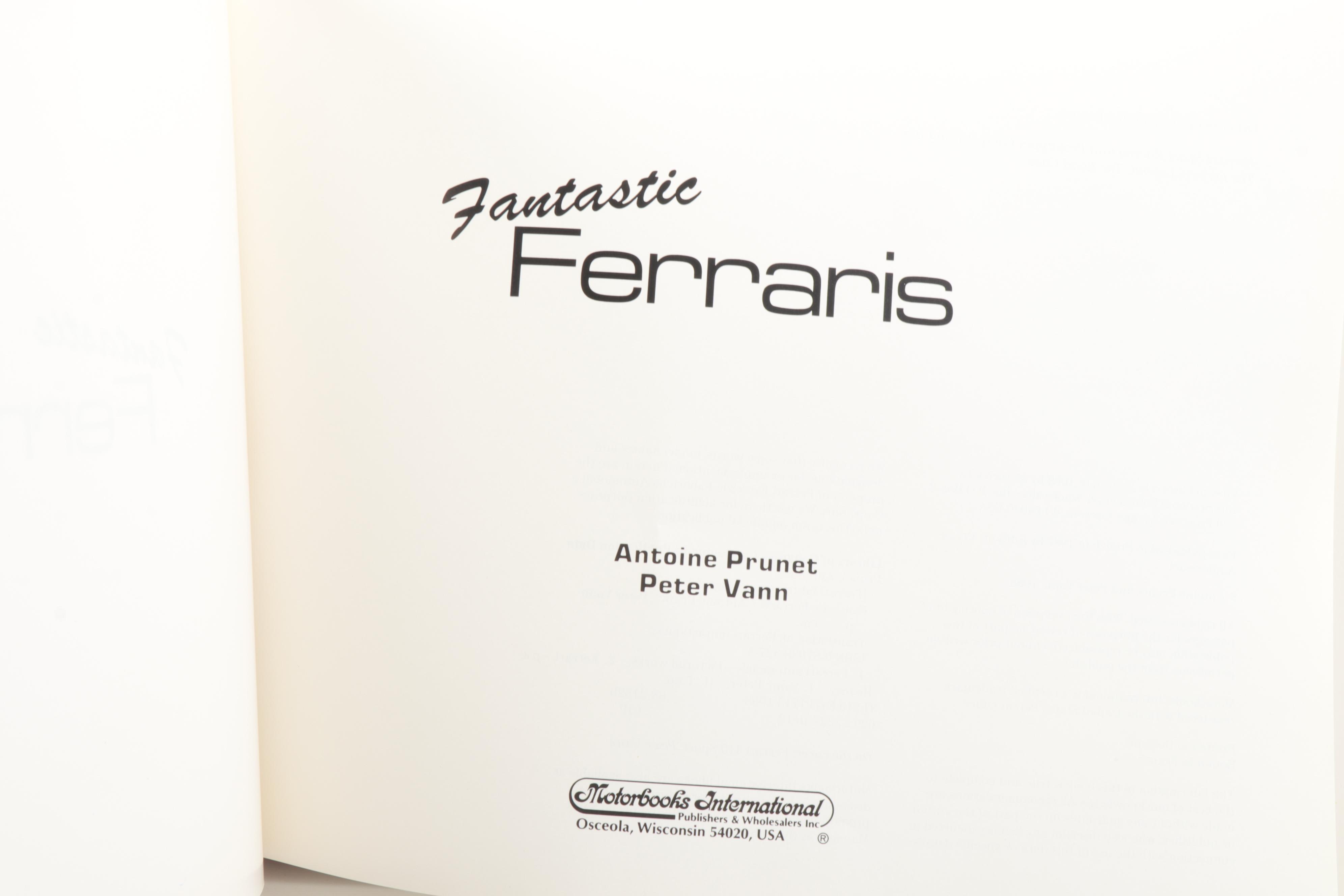 Ferrari Coffee Table Books Including "Grand Prix Ferrari"