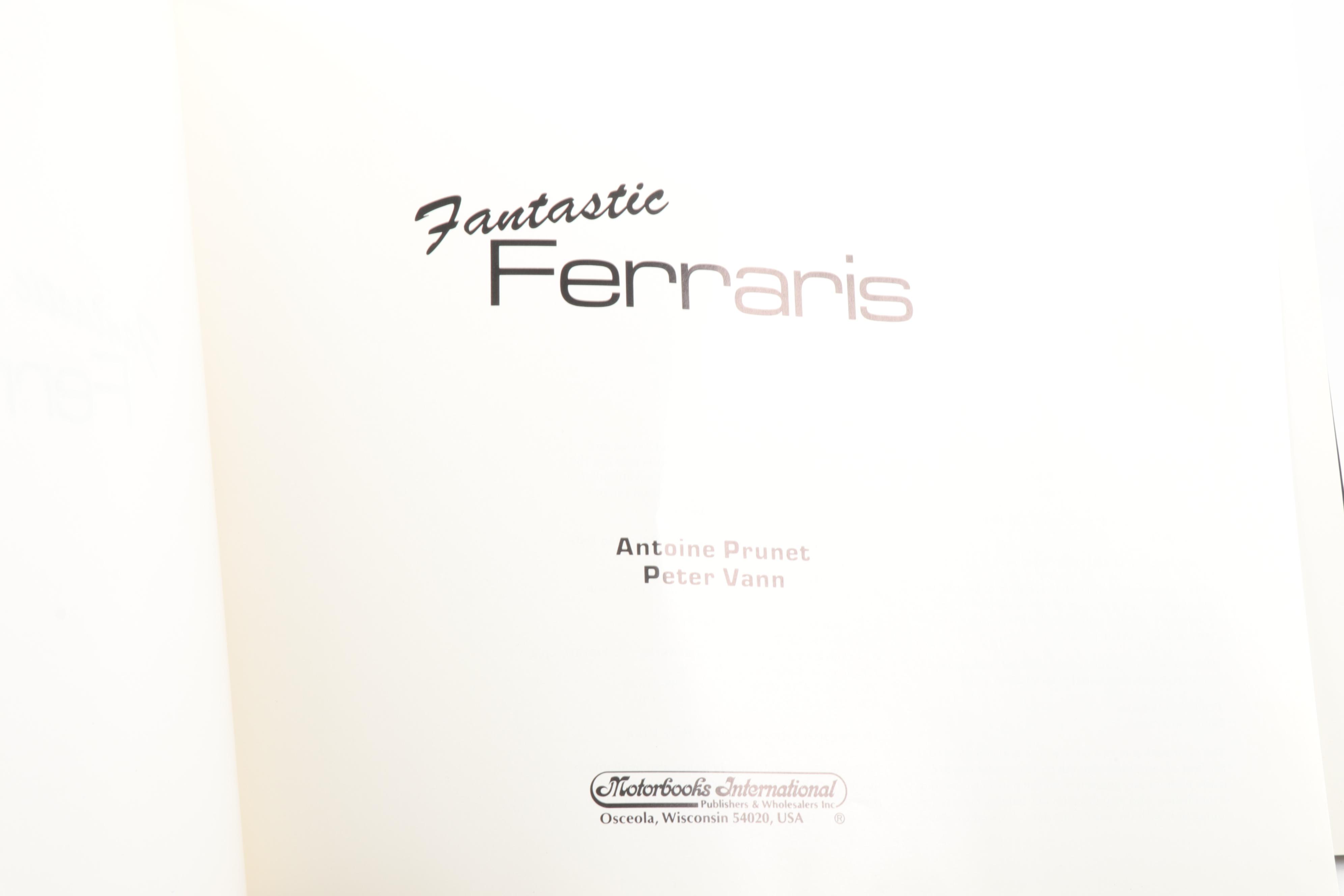 Ferrari Coffee Table Books Including "Grand Prix Ferrari"