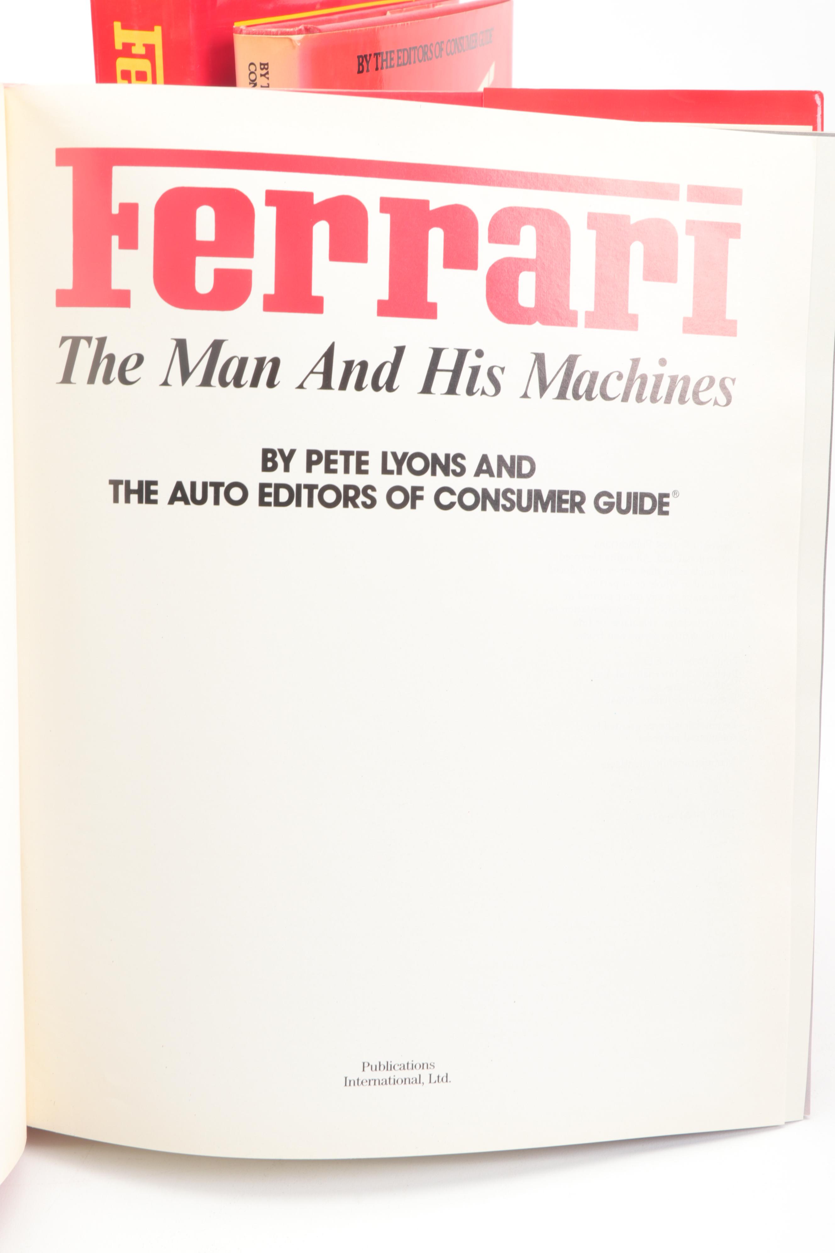 Ferrari Coffee Table Books Including "Grand Prix Ferrari"