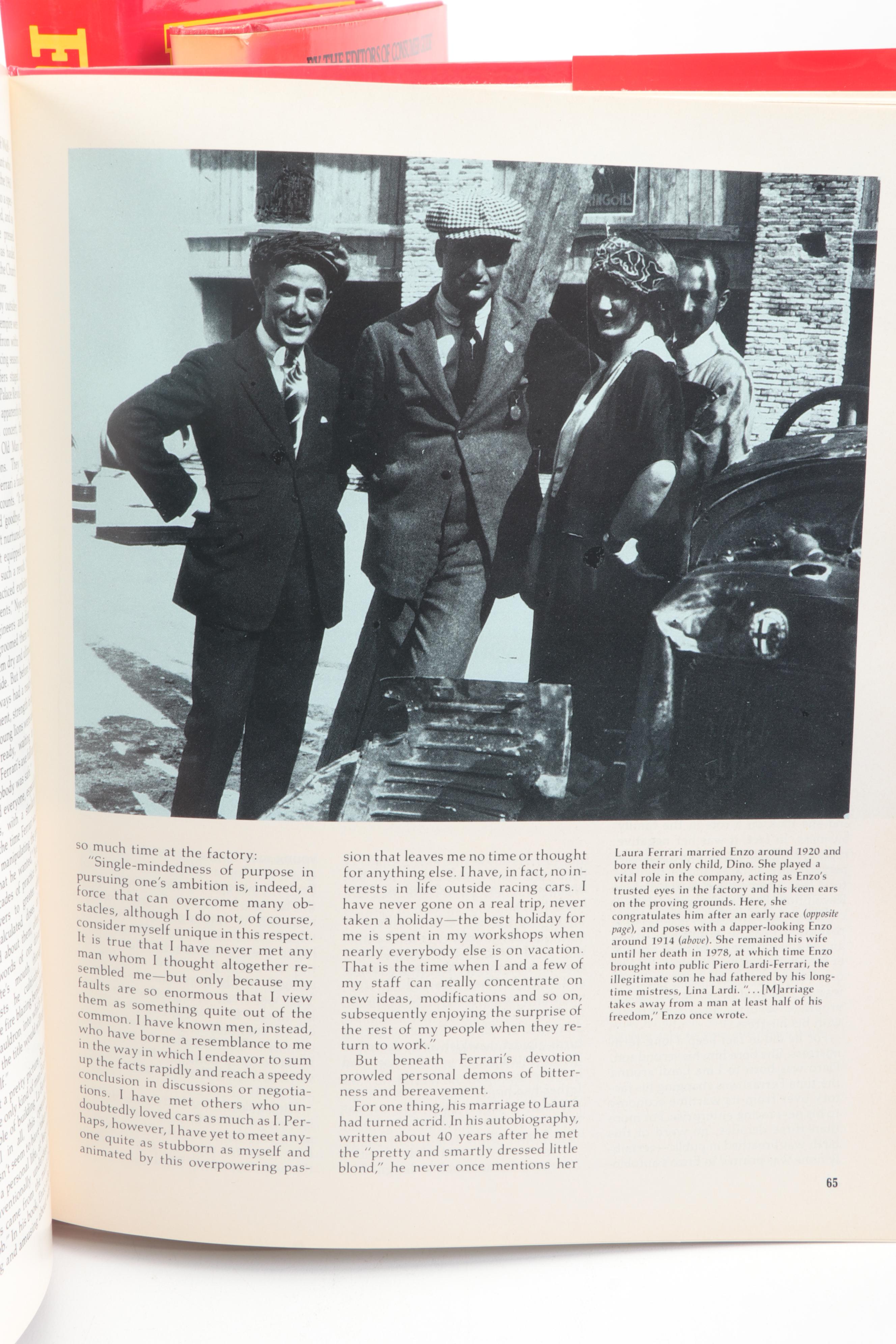 Ferrari Coffee Table Books Including "Grand Prix Ferrari"