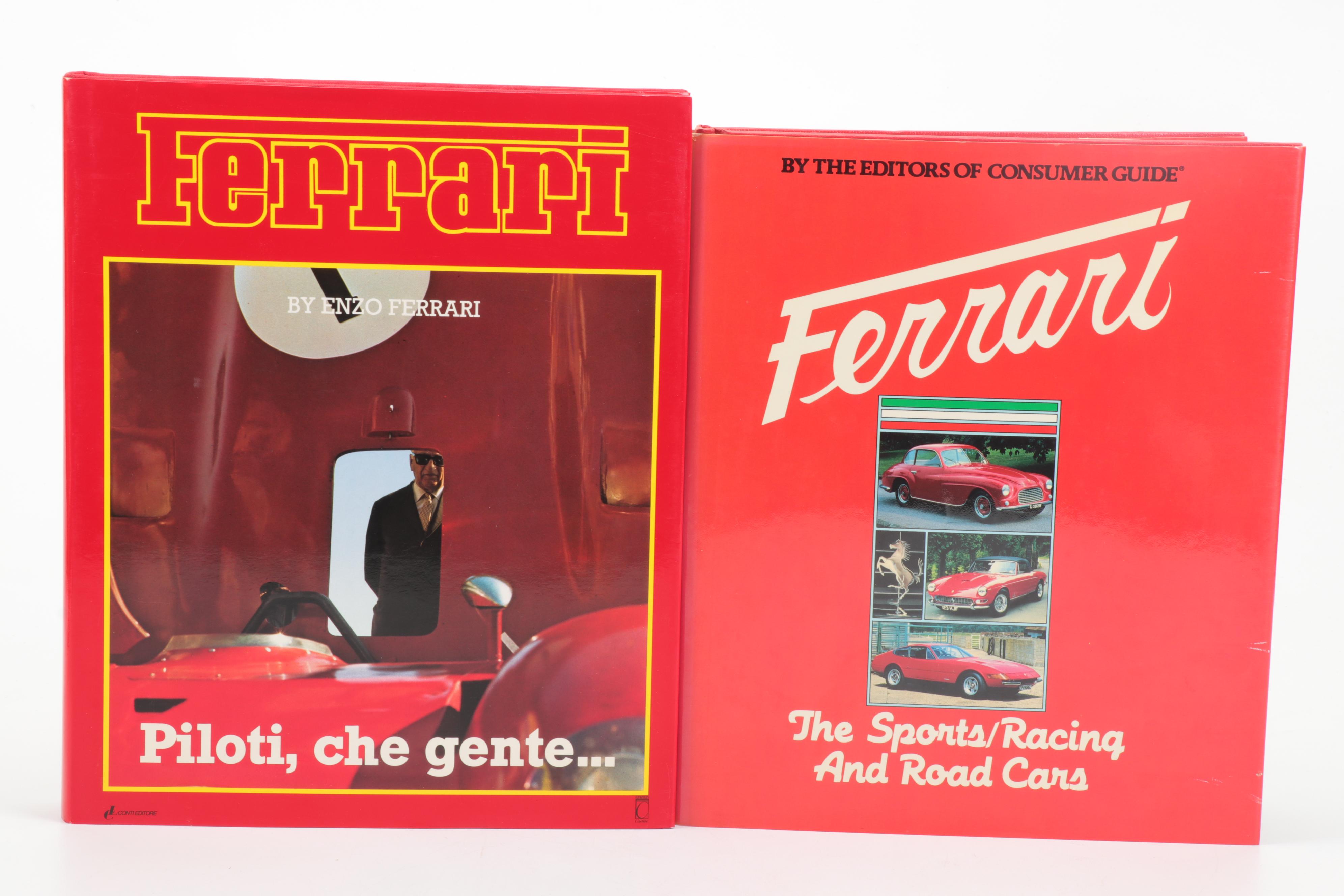 Ferrari Coffee Table Books Including "Grand Prix Ferrari"