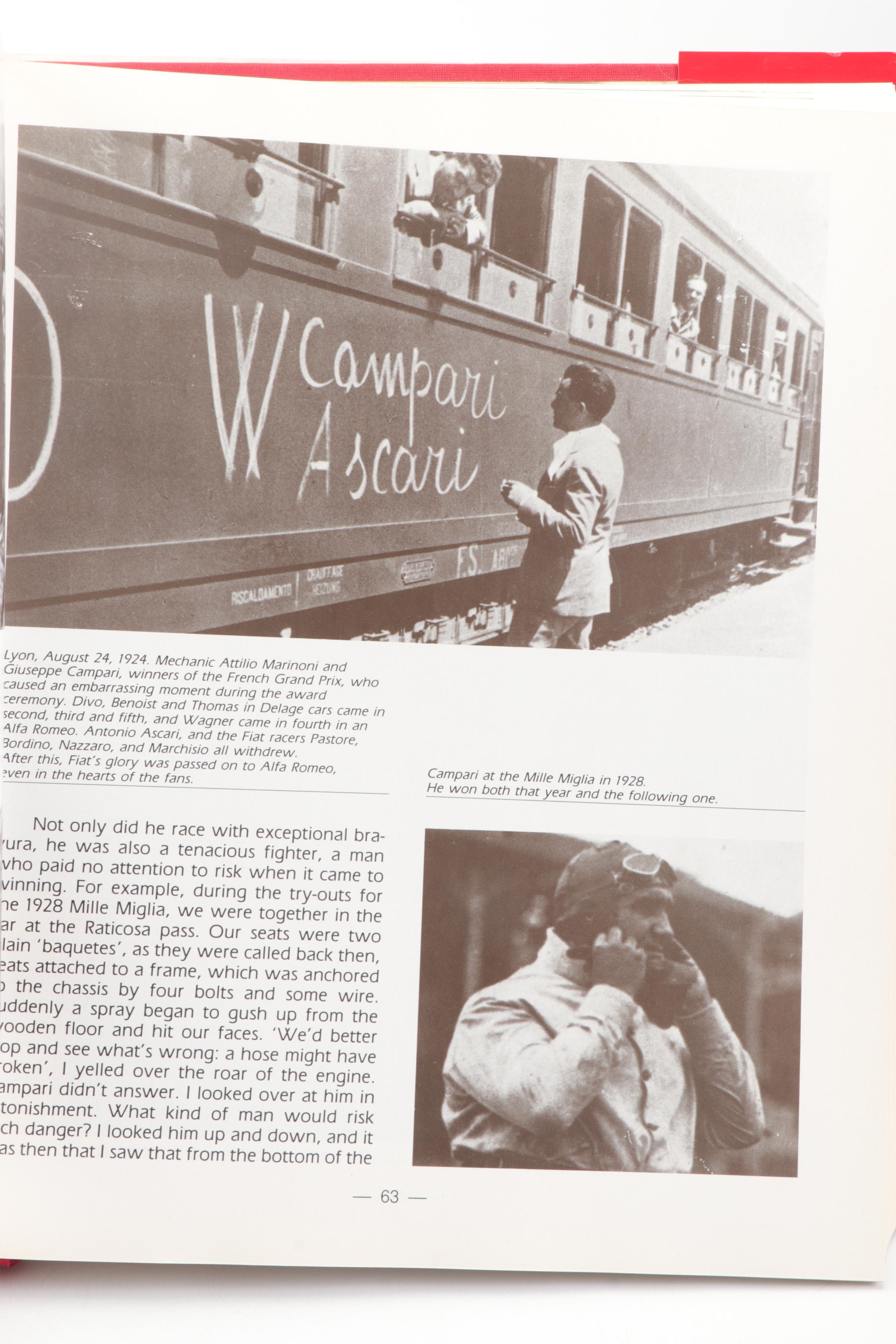 Ferrari Coffee Table Books Including "Grand Prix Ferrari"