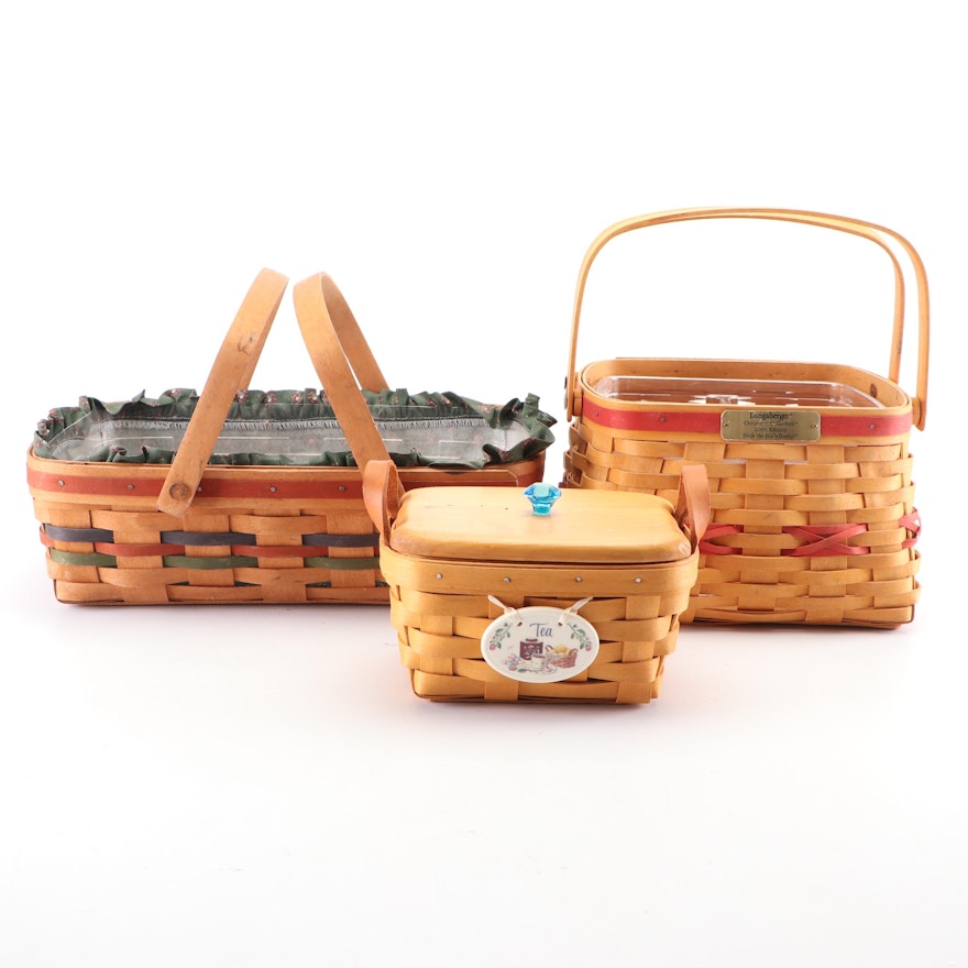 Longaberger Handwoven Maple Baskets