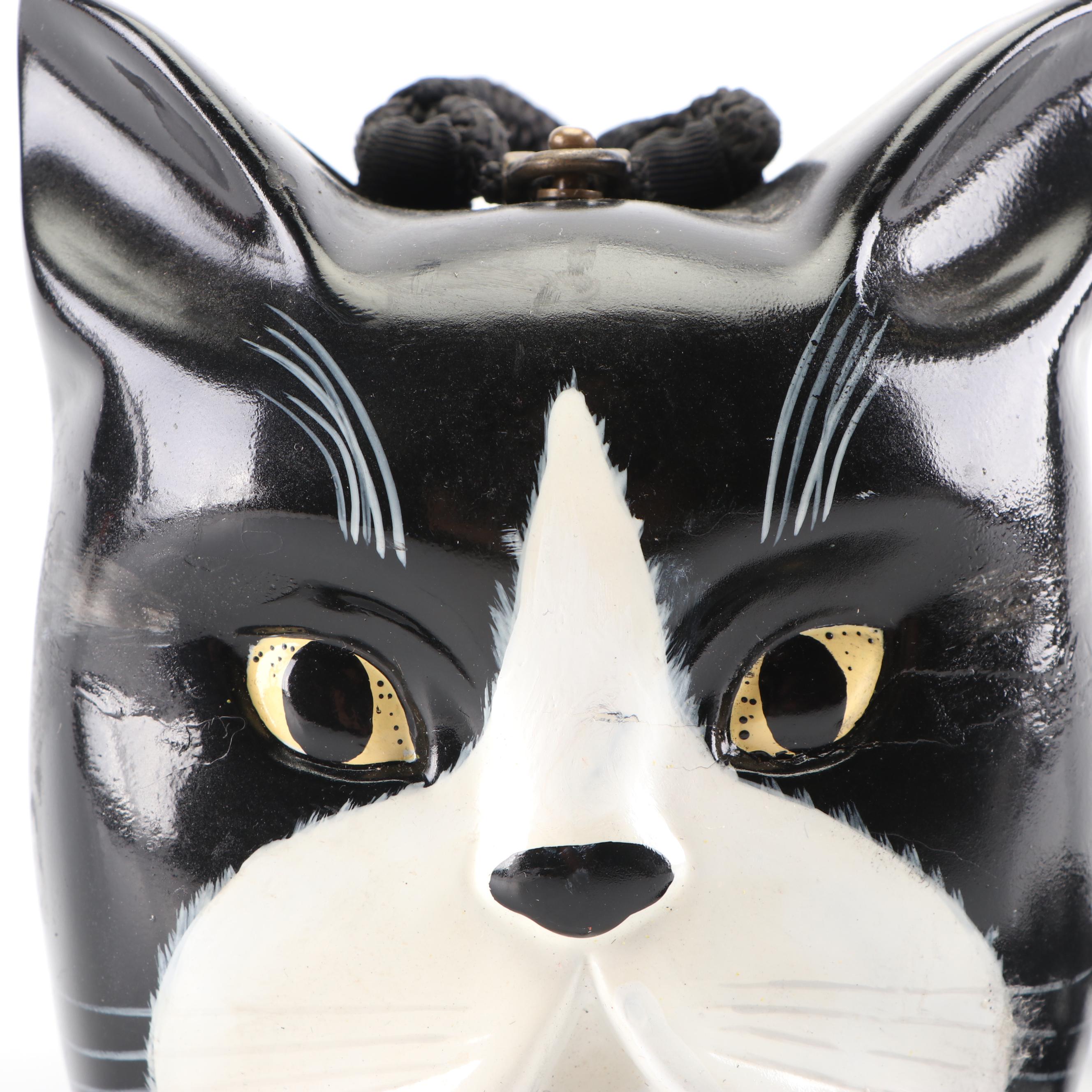 Timmy Woods Beverly Hills Collection Handcrafted Acacia Wood Cat Purse