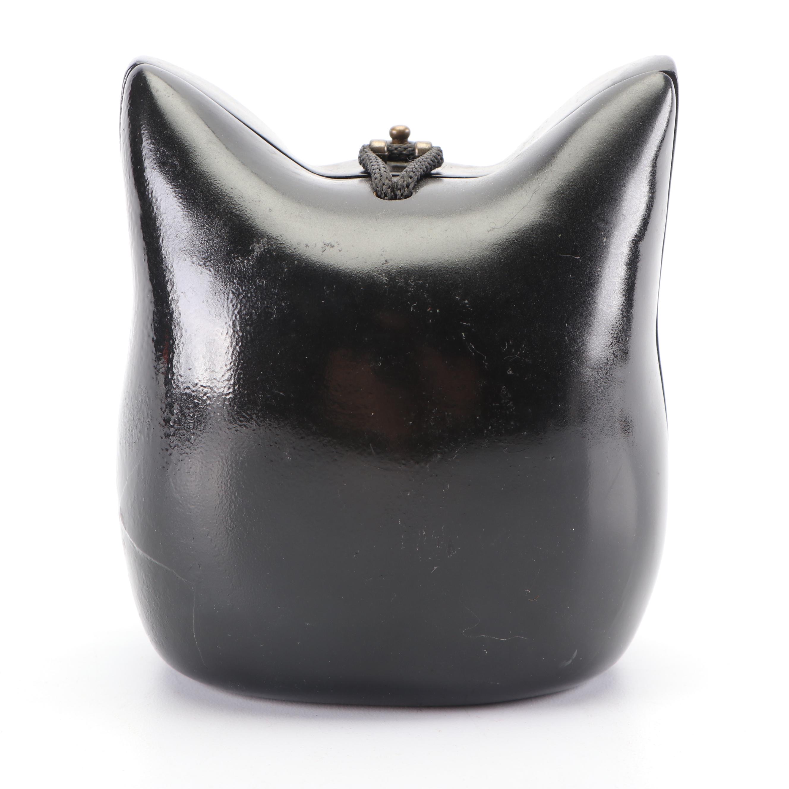 Timmy Woods Beverly Hills Collection Handcrafted Acacia Wood Cat Purse