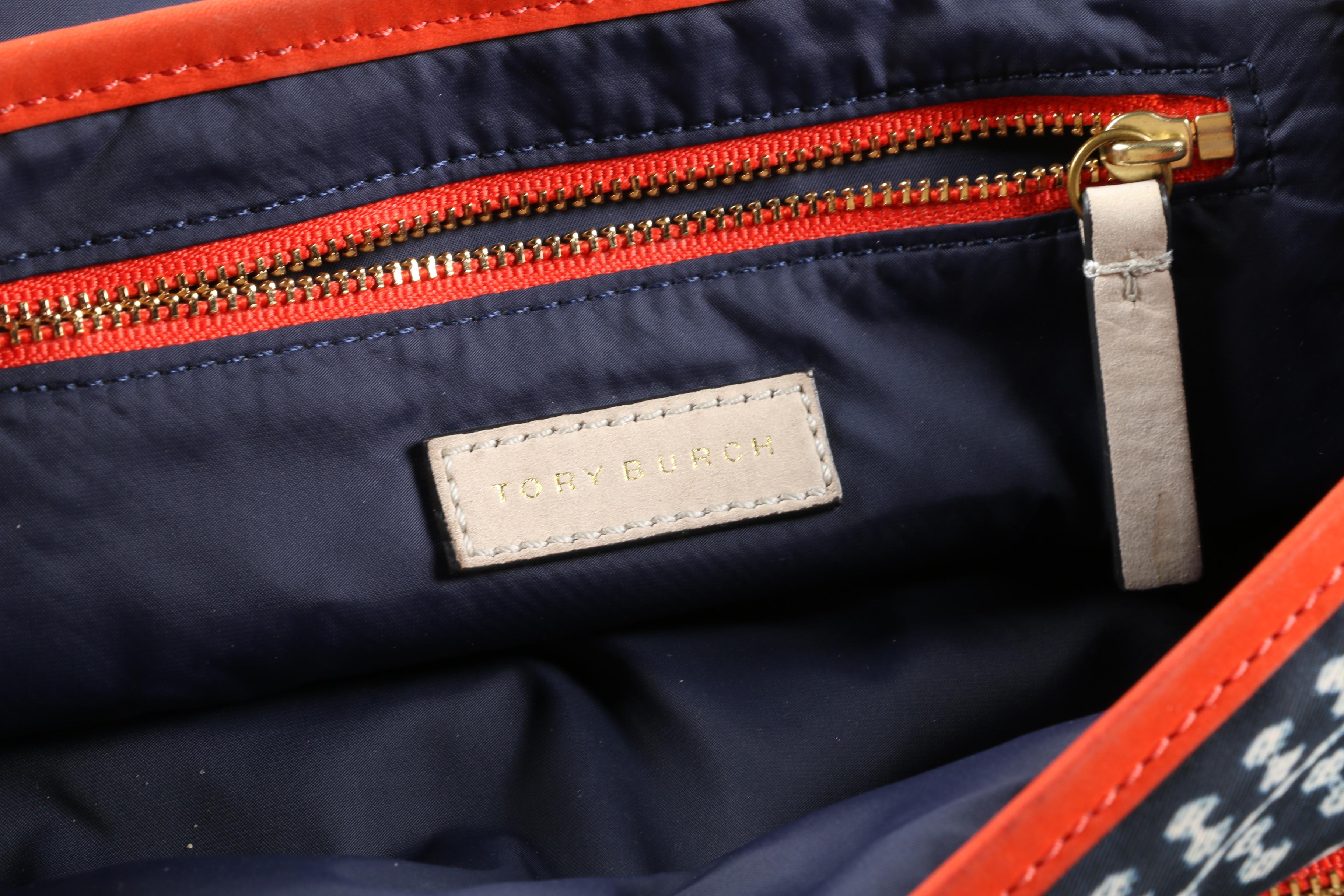 Tory Burch Scout 2 in 1 Bag in Nylon and Leather with Pom Poms