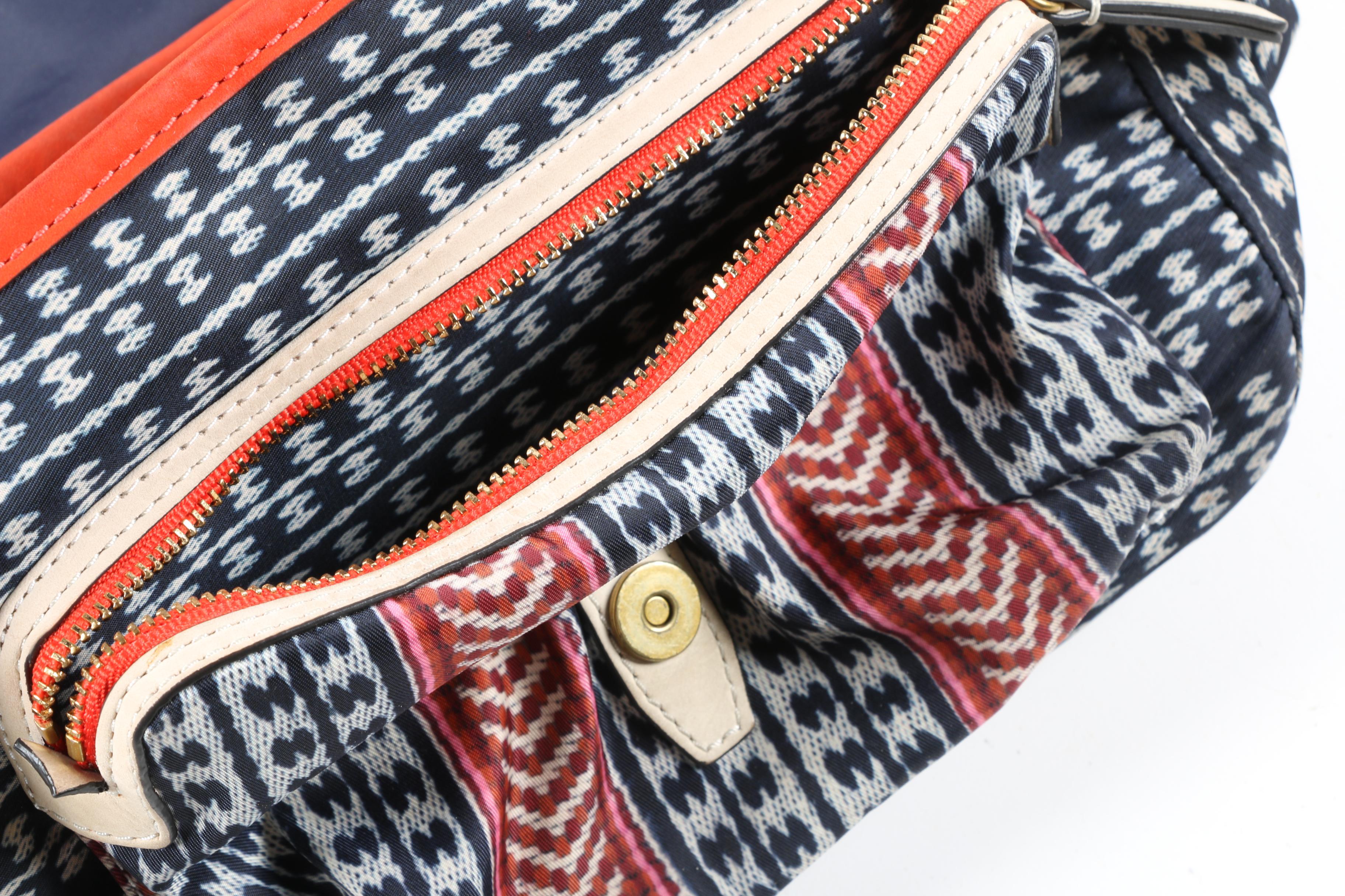 Tory Burch Scout 2 in 1 Bag in Nylon and Leather with Pom Poms