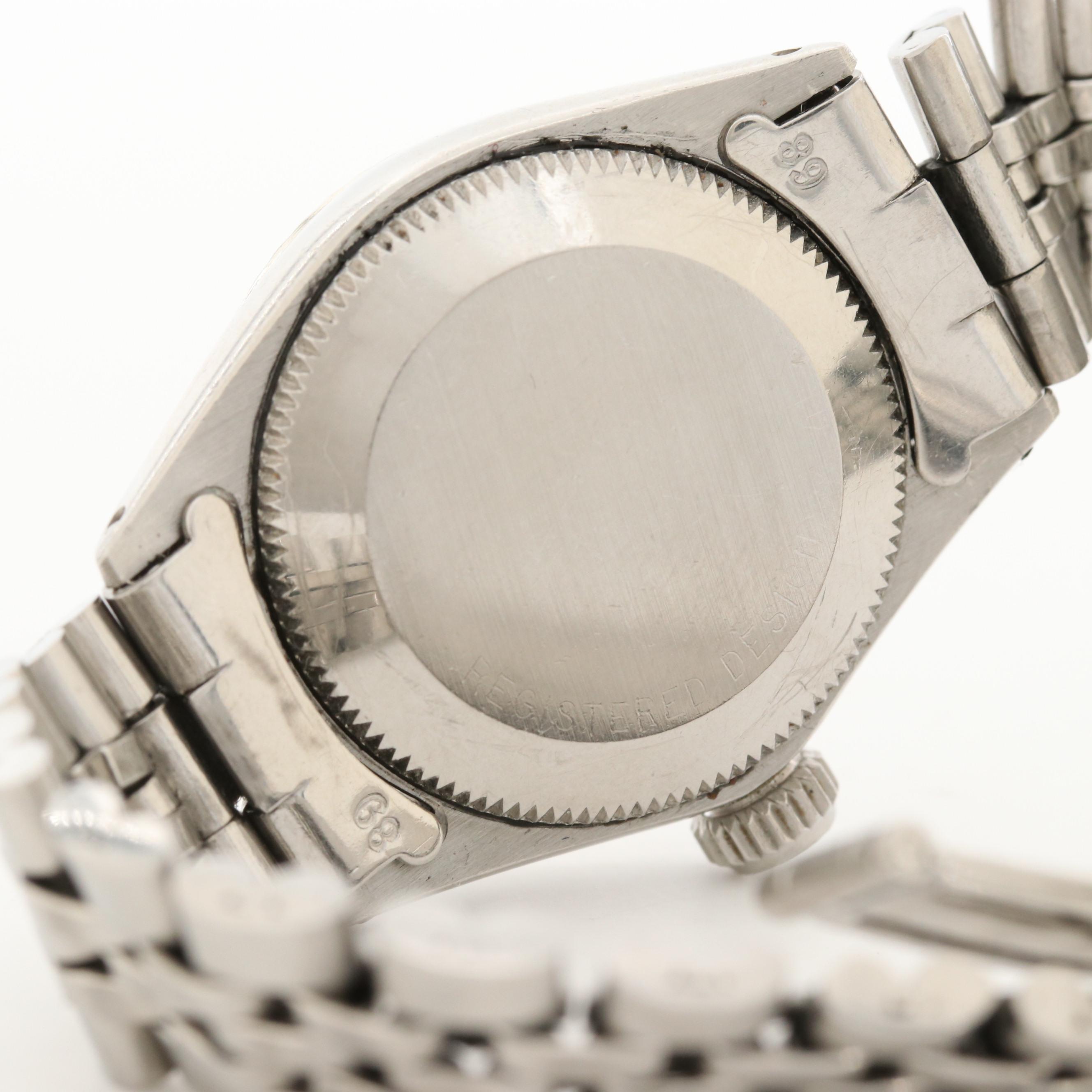 Vintage Rolex Date Stainles Steel and 14K Gold Watch