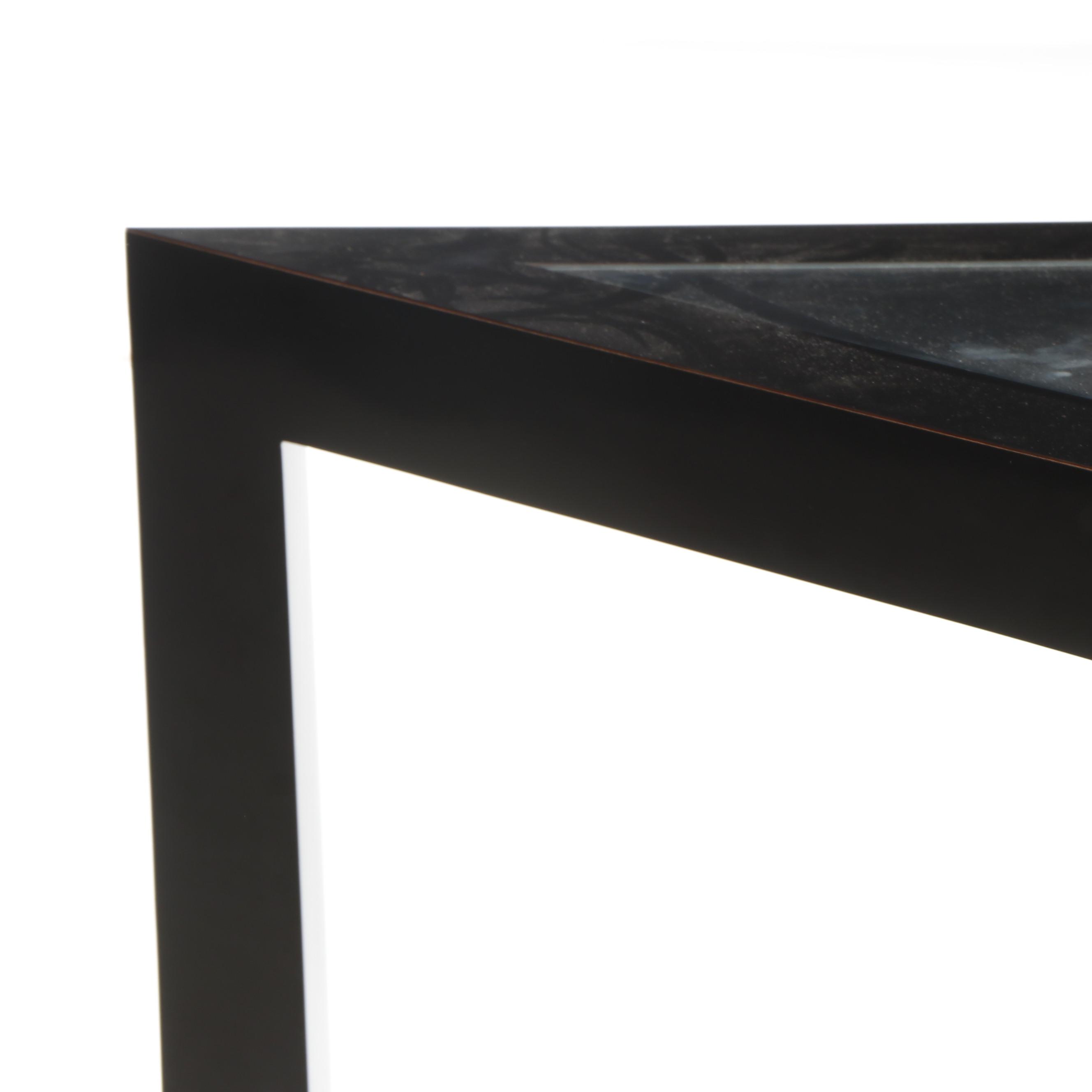Contemporary Modern Triangular Geometric End Glass Top Table