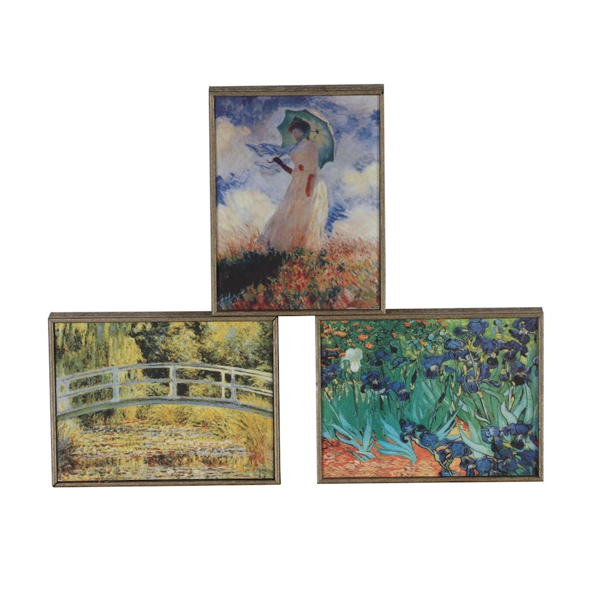 Impressionist Offset Lithographs after Van Gogh and Monet