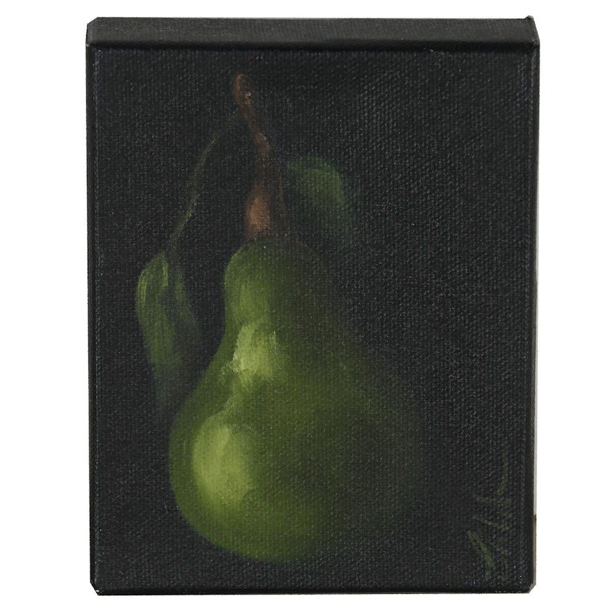 2009 Still Life Oil Painting of Pear