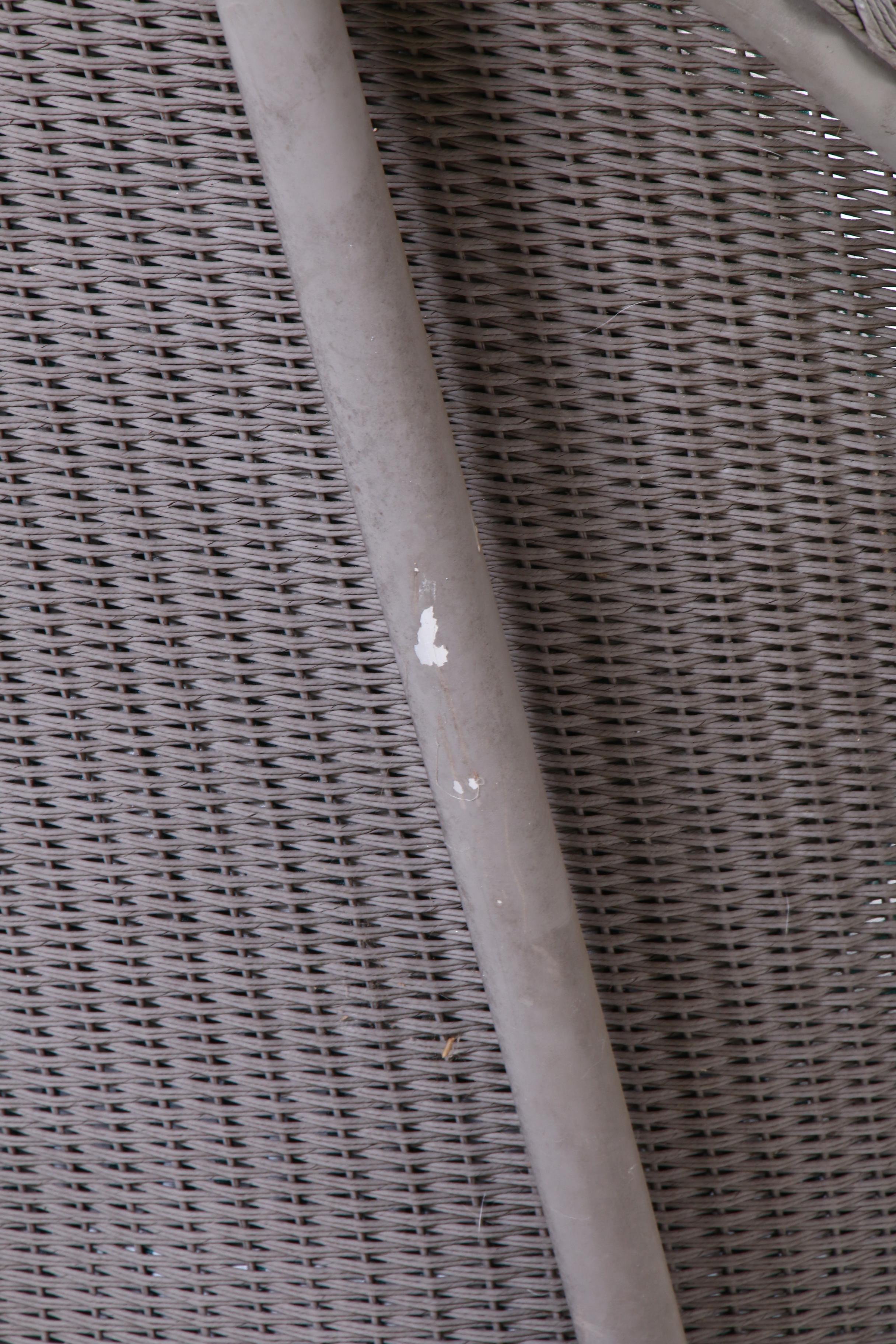 Lloyd Loom Wicker Outdoor Rocking Chair