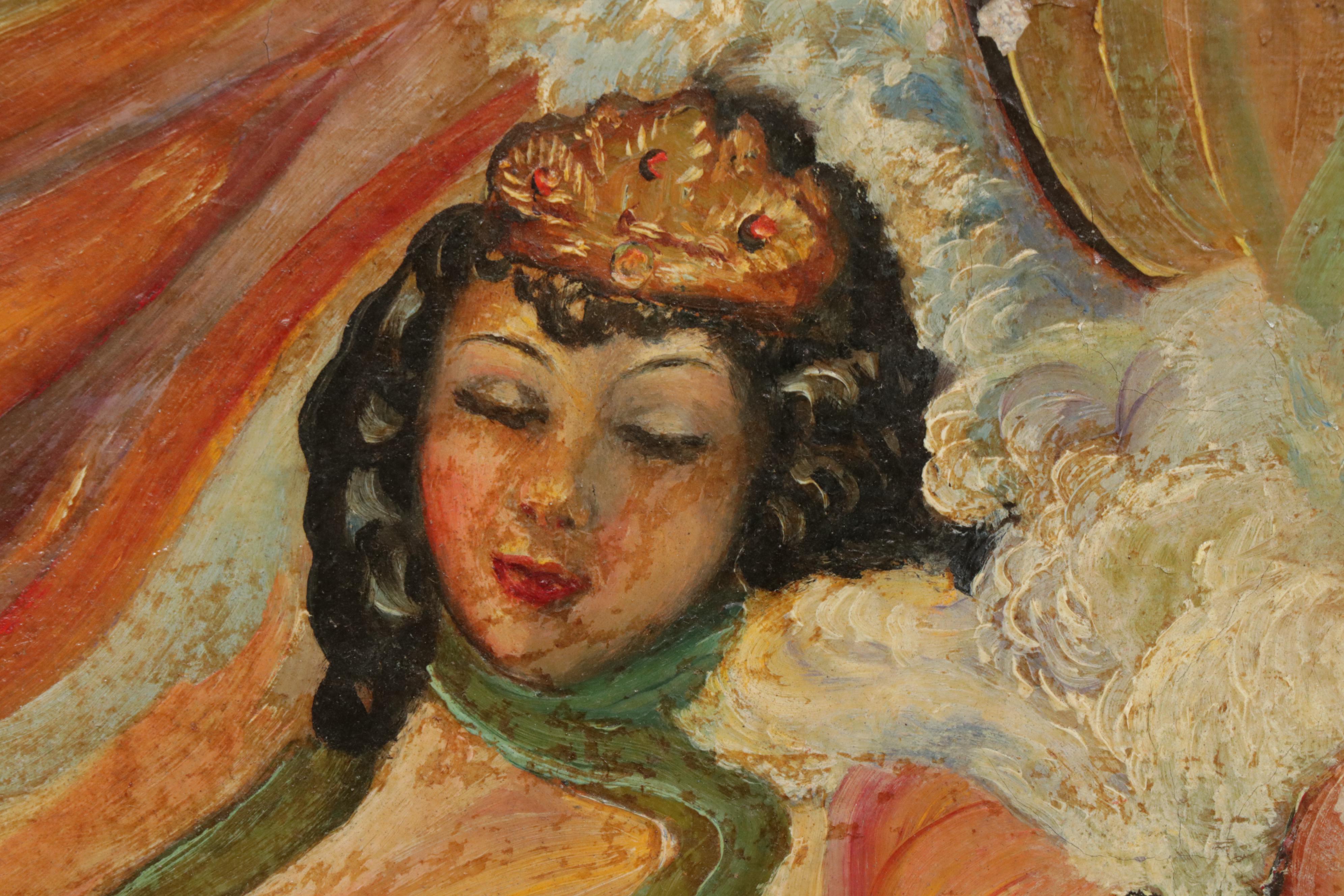 Early 20th Century Fauvist Style Oil Painting