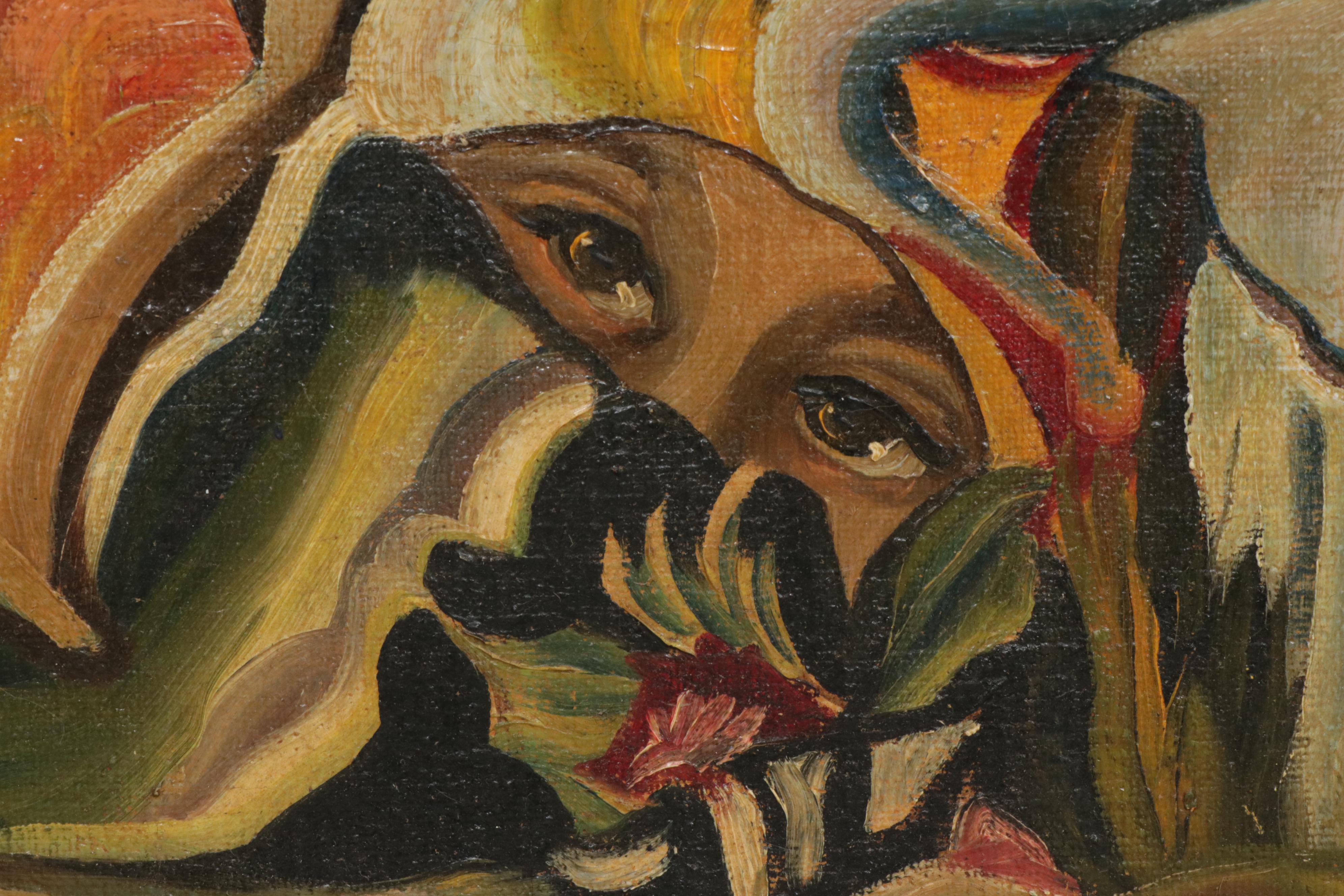 Early 20th Century Fauvist Style Oil Painting