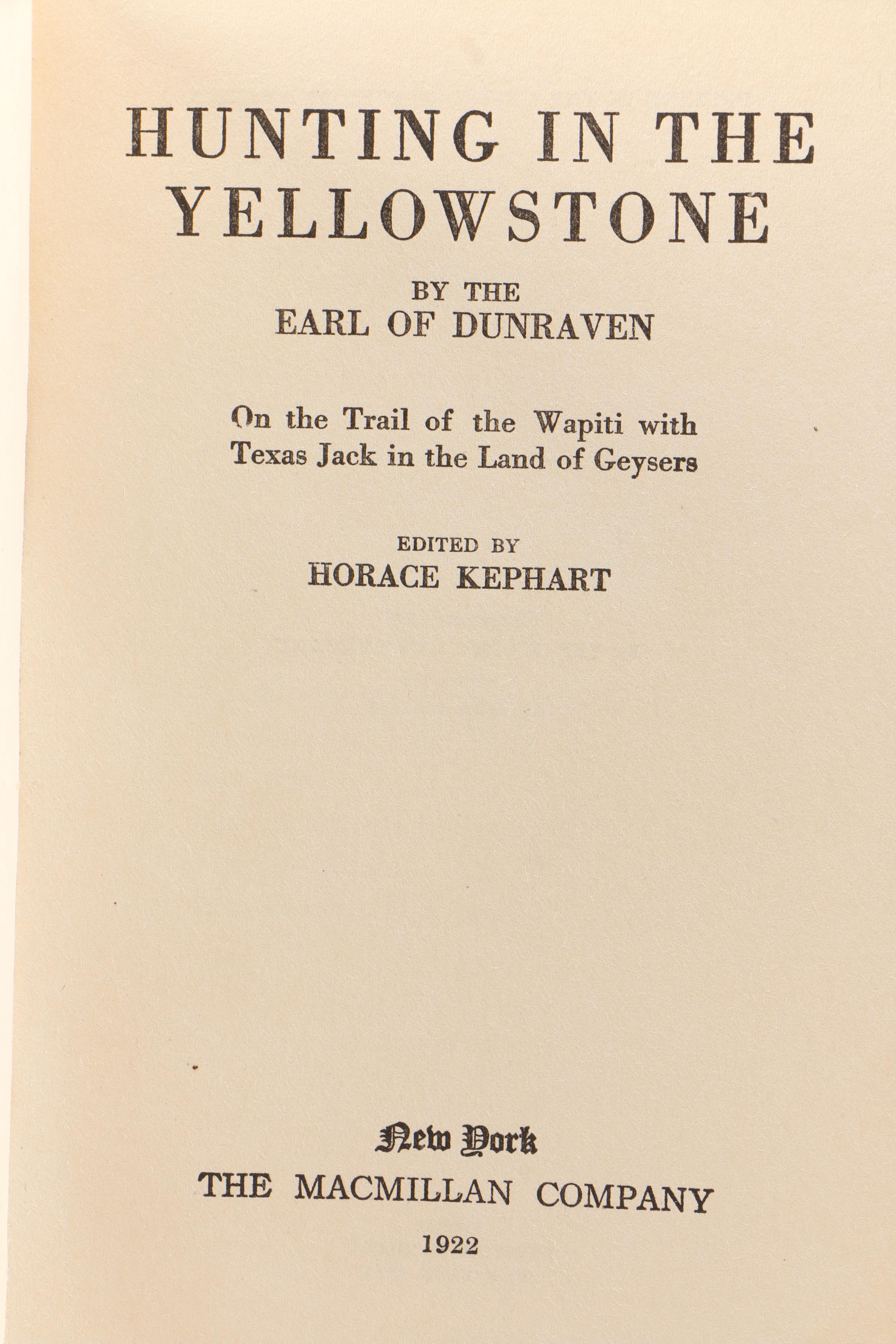 North America Hunting Featuring First Edition "American Wild-fowl Shooting"