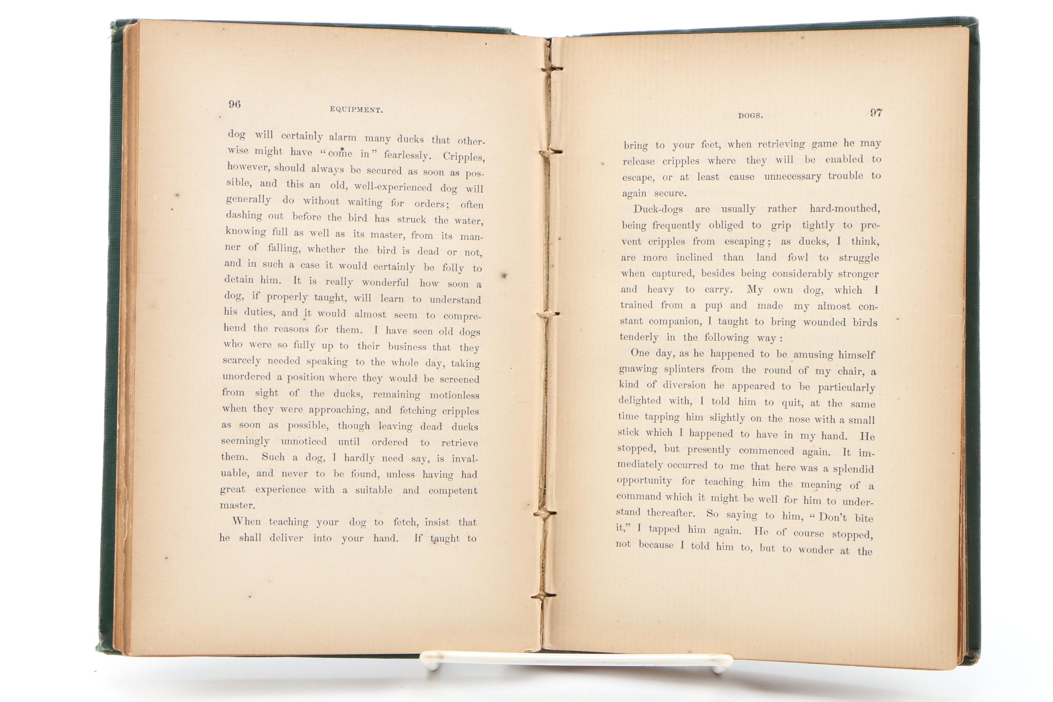 North America Hunting Featuring First Edition "American Wild-fowl Shooting"