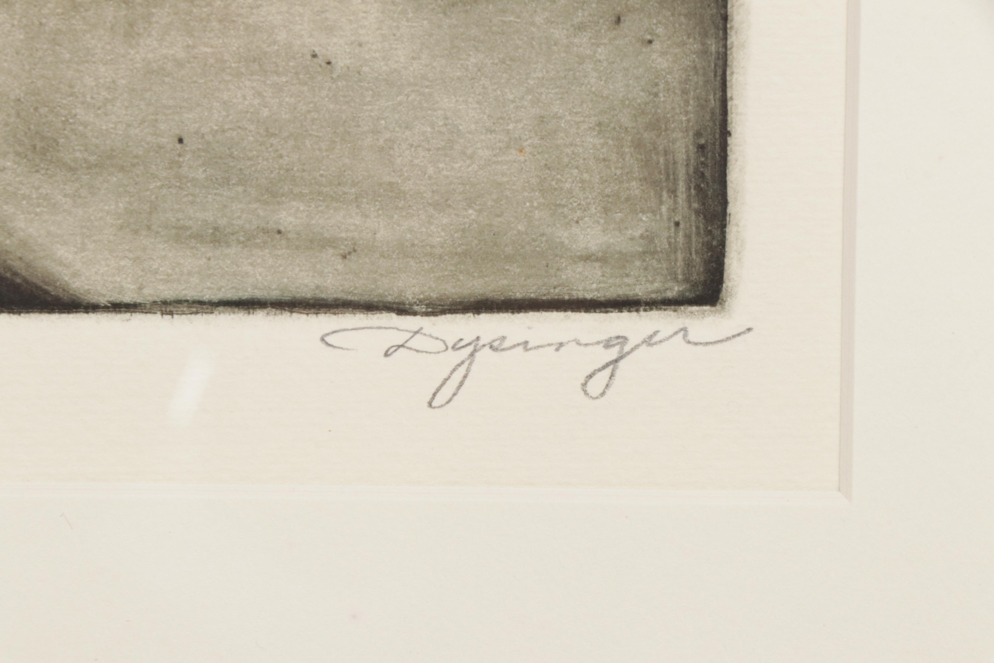 Susan Dysinger Aquatint Etching "Maxwell Street, Chicago"