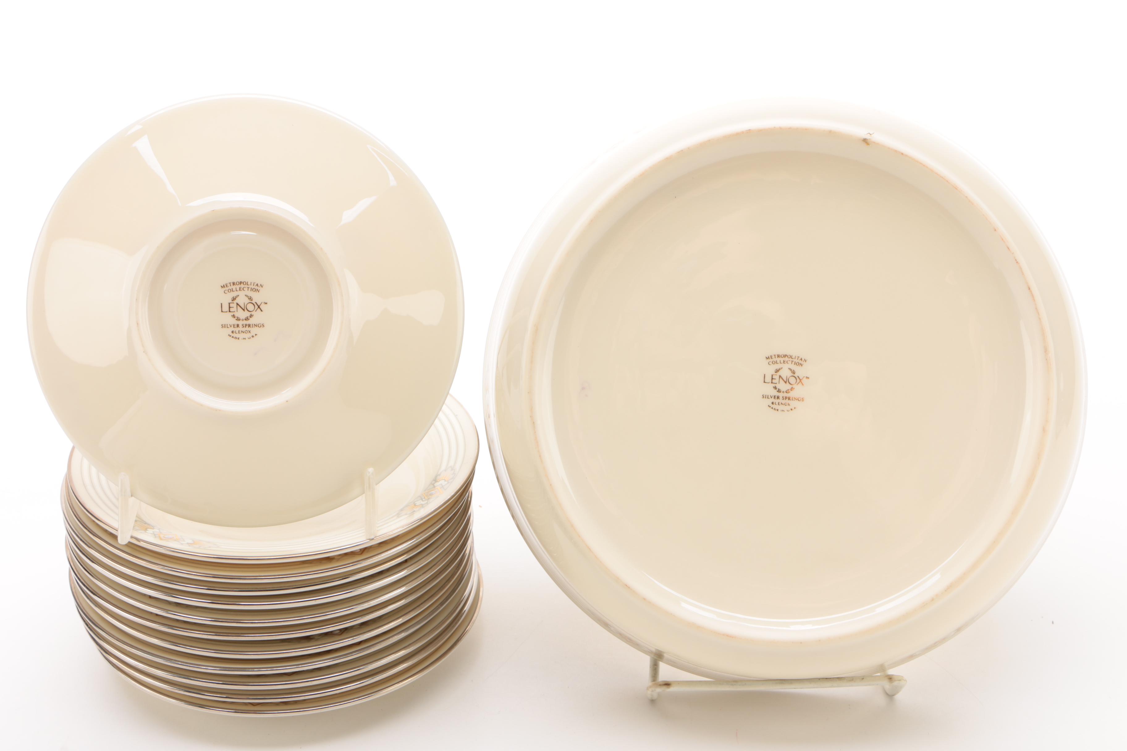 Lenox "Silver Springs" China Dinnerware, 1989 - 1993