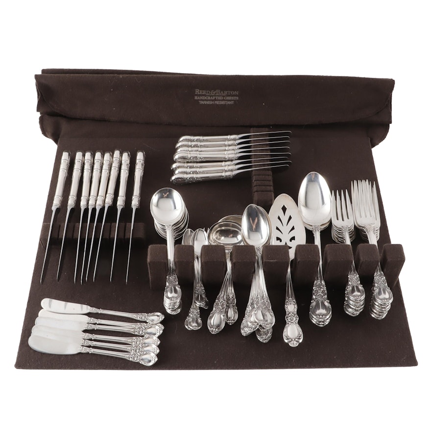 Lunt "American Victorian" Sterling Silver Flatware with Storage Panel