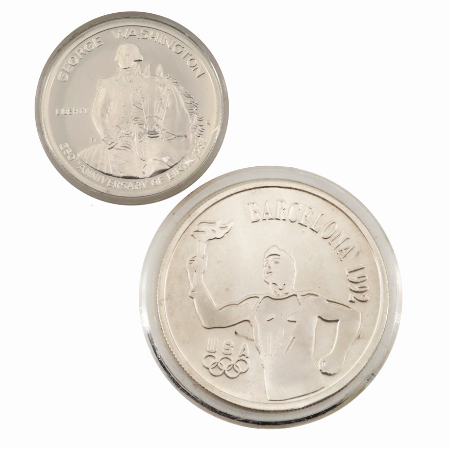 Two U.S. Commemorative Silver Coins