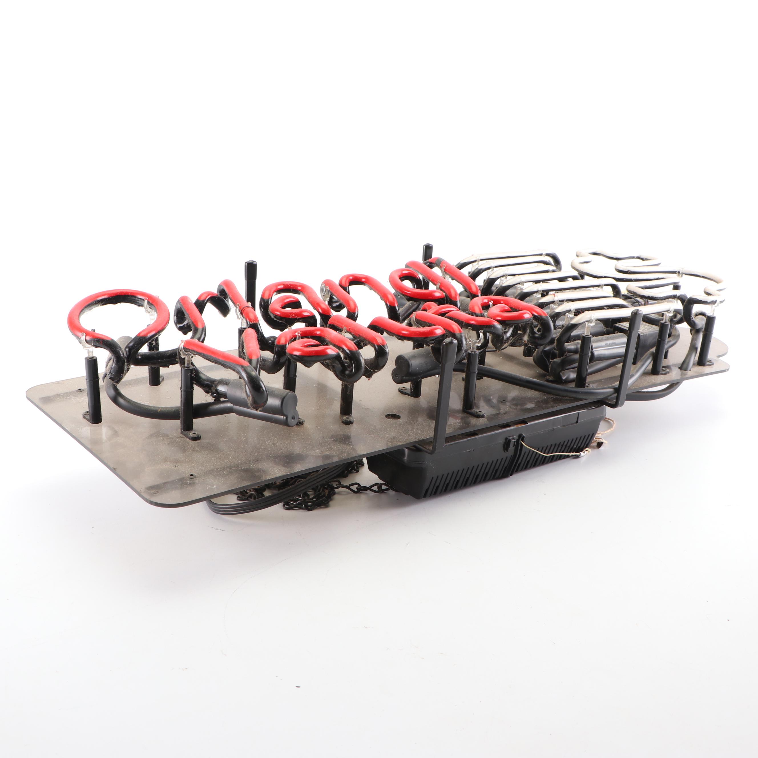 Orlandi Valuta Money Transfer Service Neon Sign