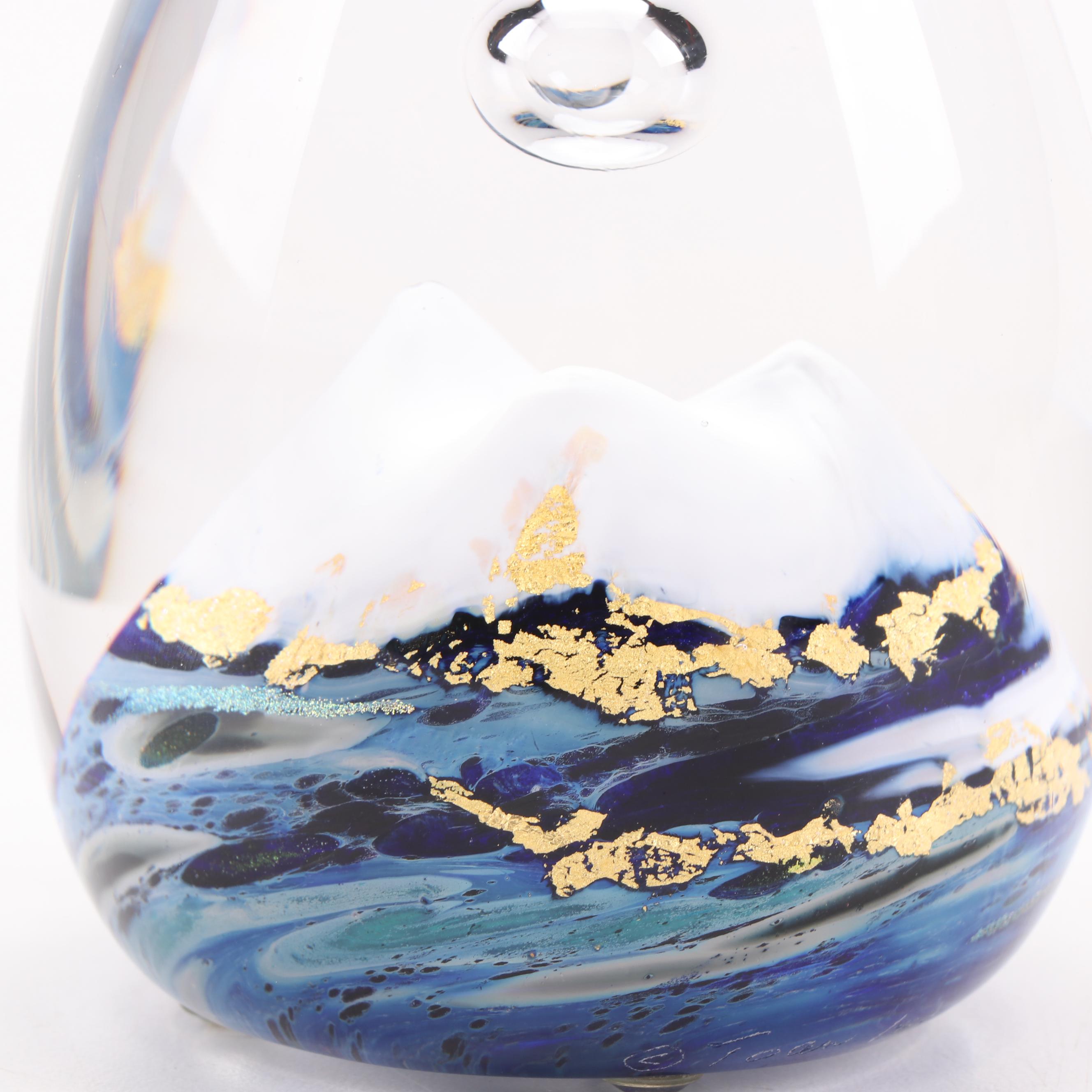 Toan Klein Art Glass Paperweight