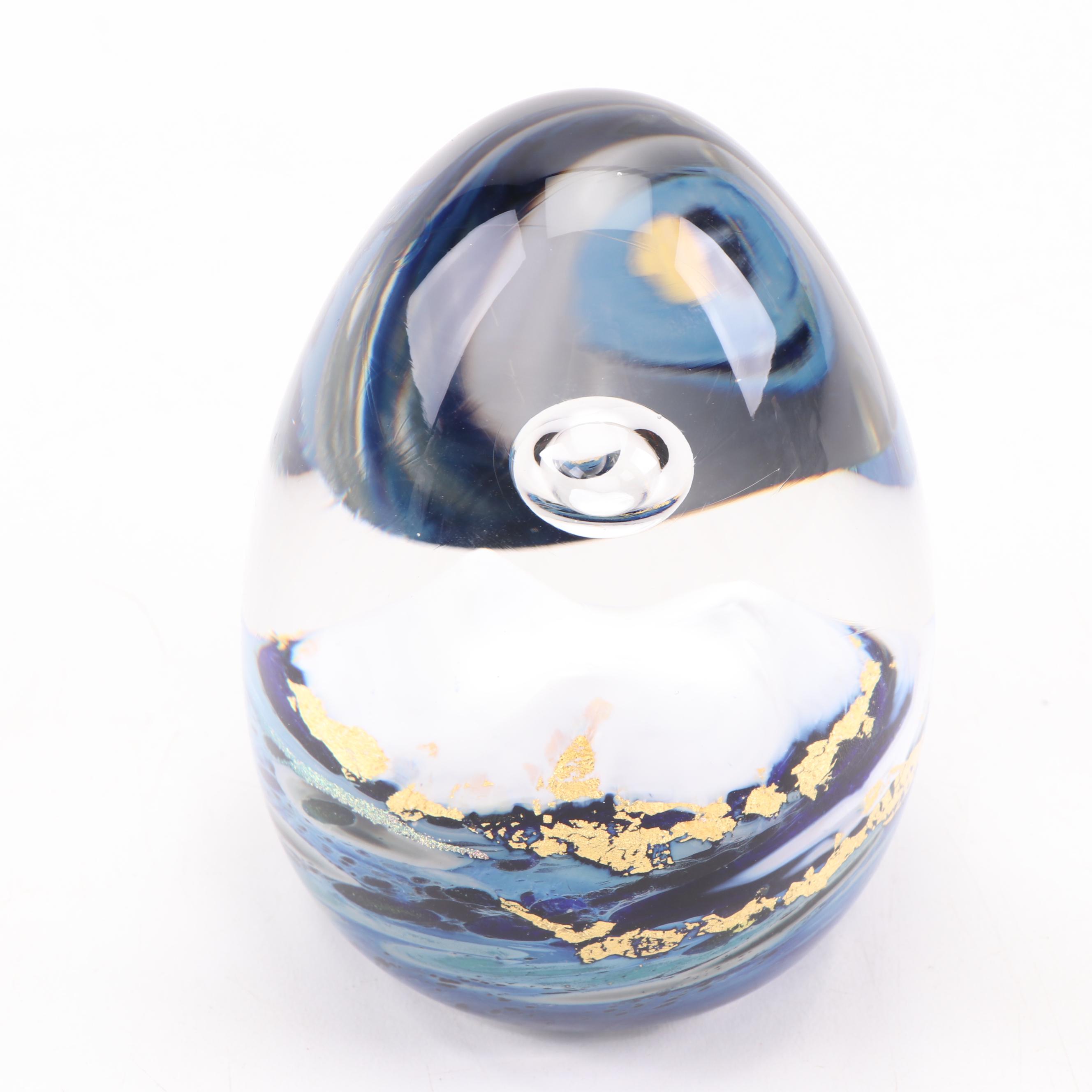 Toan Klein Art Glass Paperweight