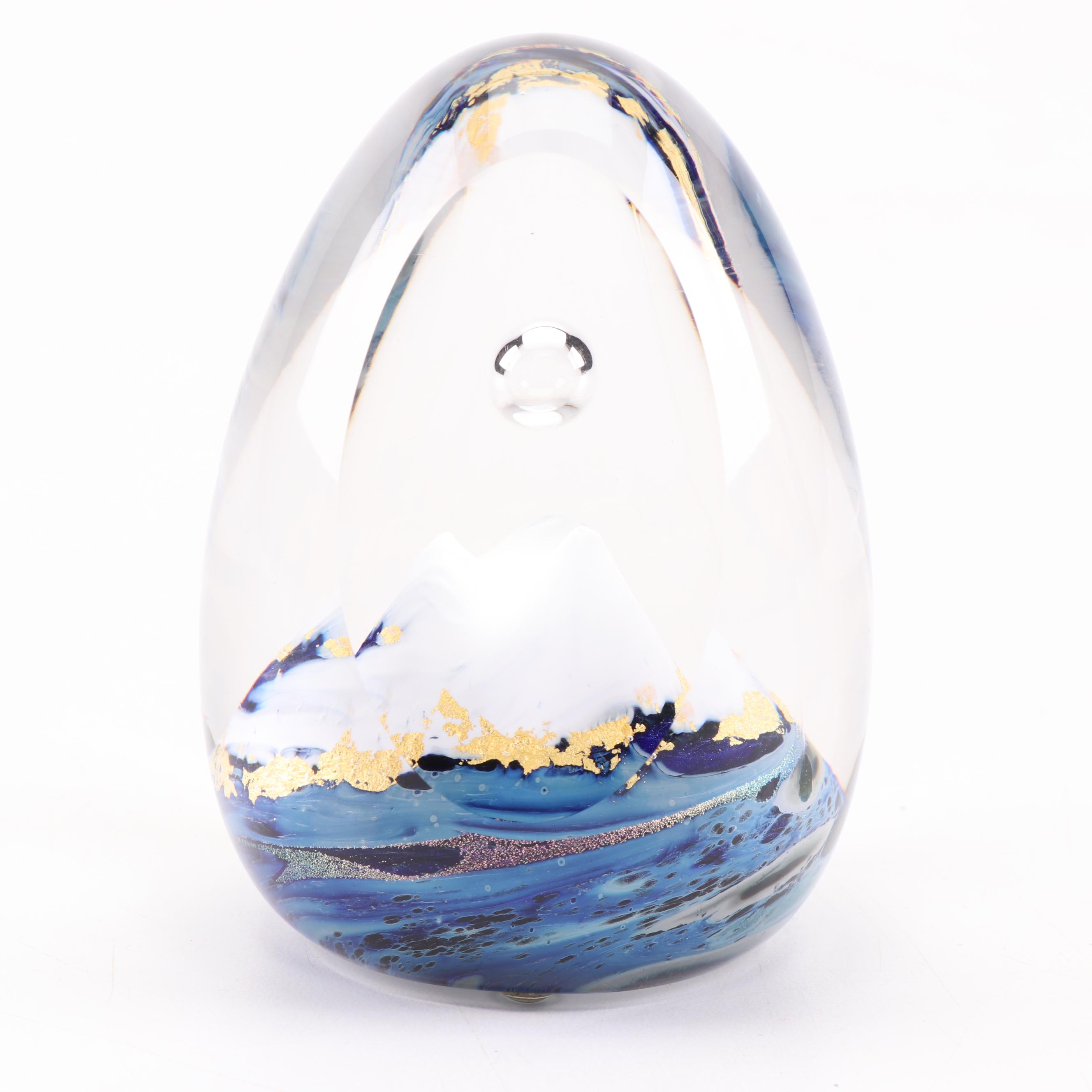 Toan Klein Art Glass Paperweight