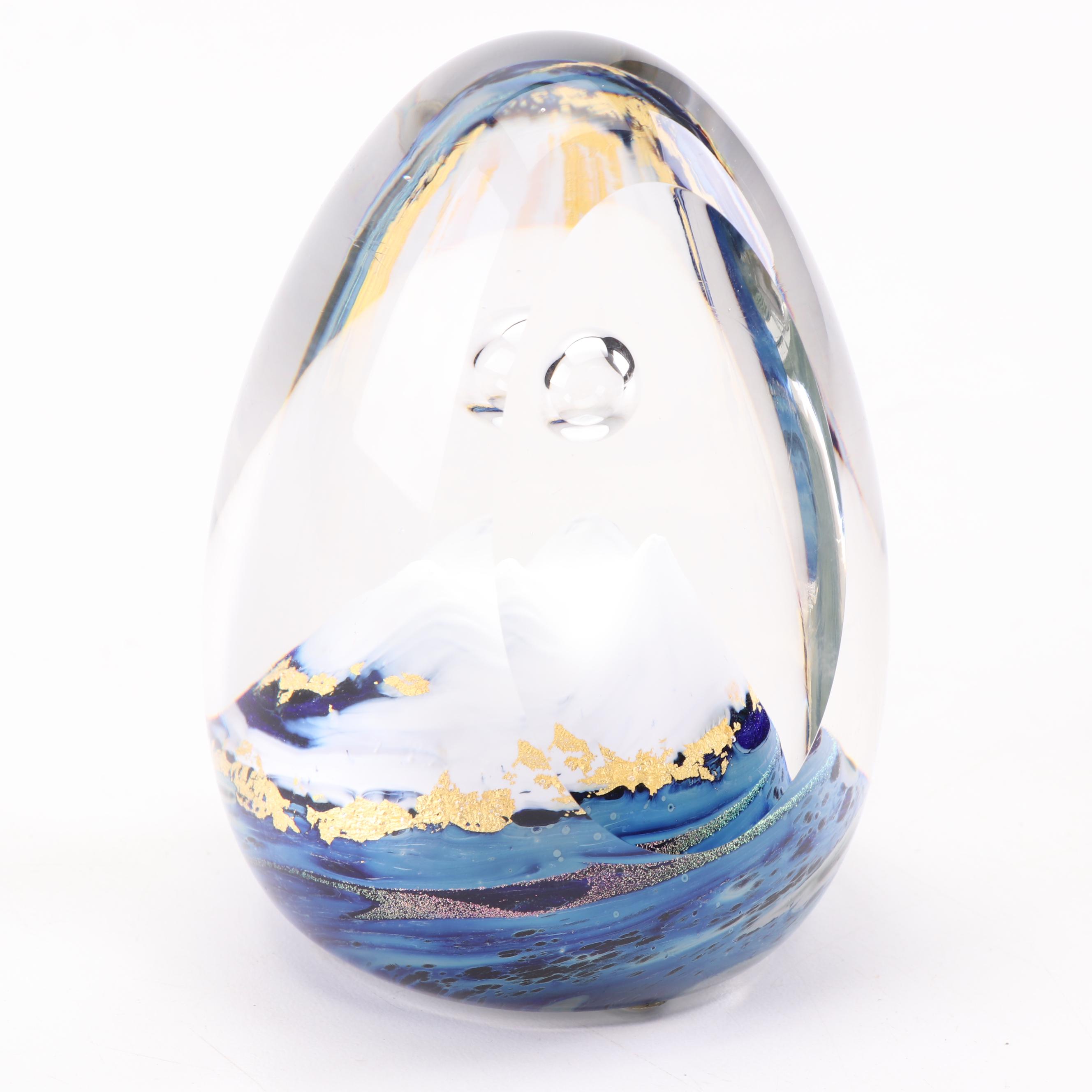 Toan Klein Art Glass Paperweight