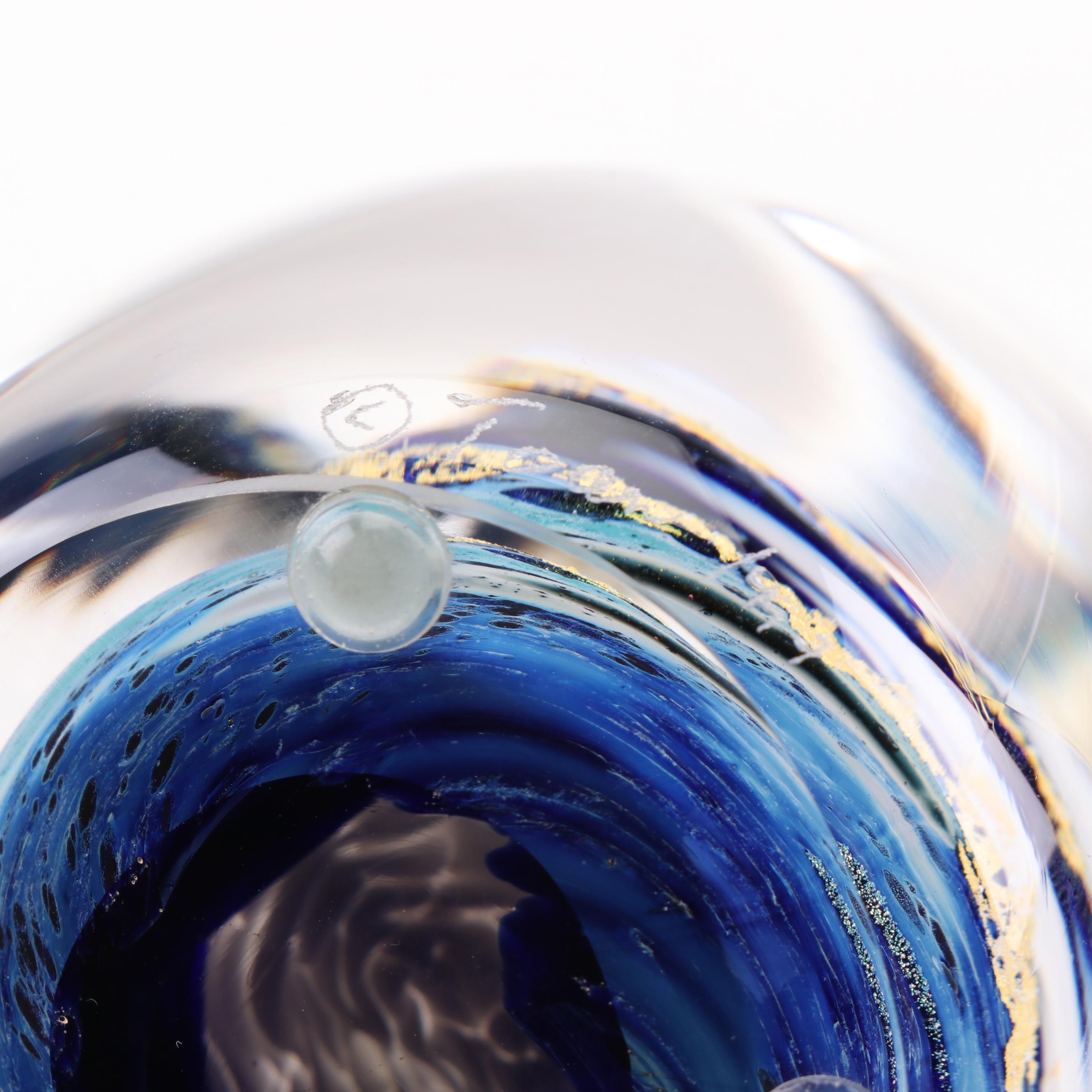 Toan Klein Art Glass Paperweight