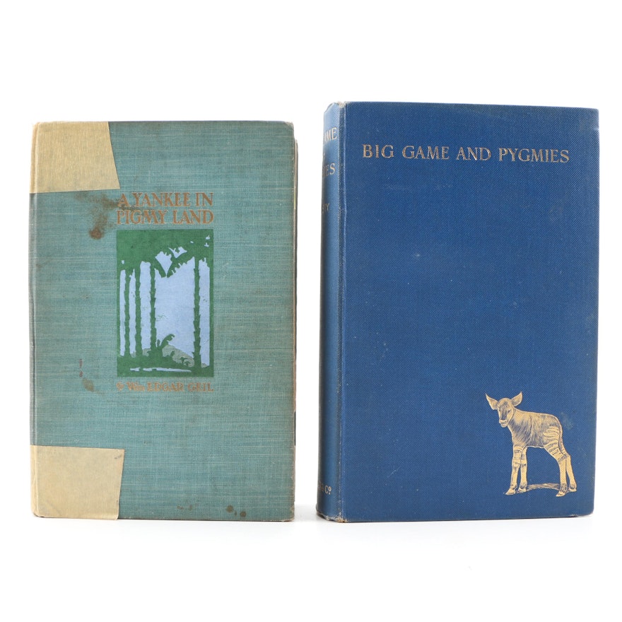 First Edition "A Yankee in Pigmy Land" and "Big Game and Pygmies"