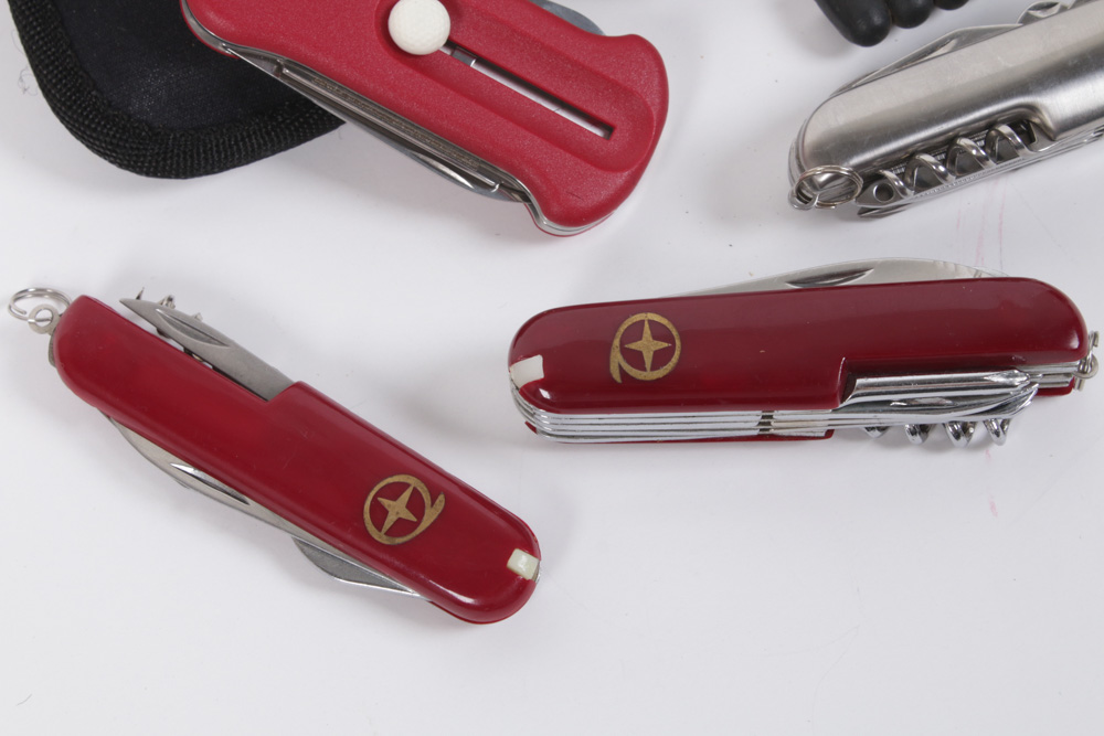 Victorinox Swiss Army Stainless Steel Knives and HB Smith Foldable Tool