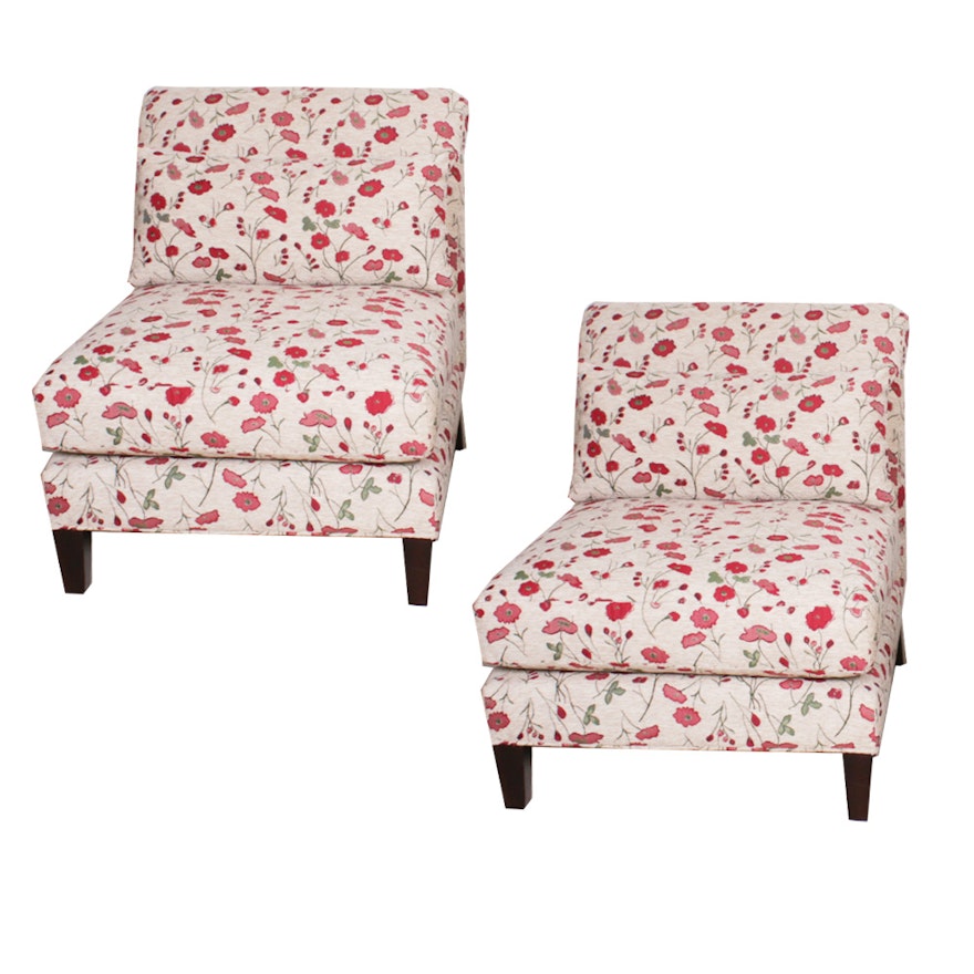 Contemporary Arhaus Poppy Upholstered Side Chairs