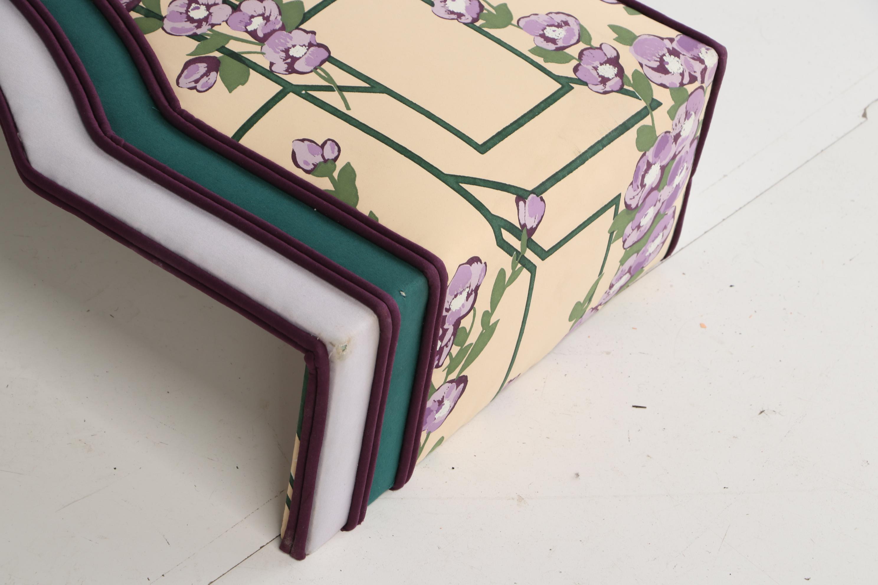 Upholstered Valence and Partial Bolt of "Ming" Chintz by Judscott Handprints Ltd