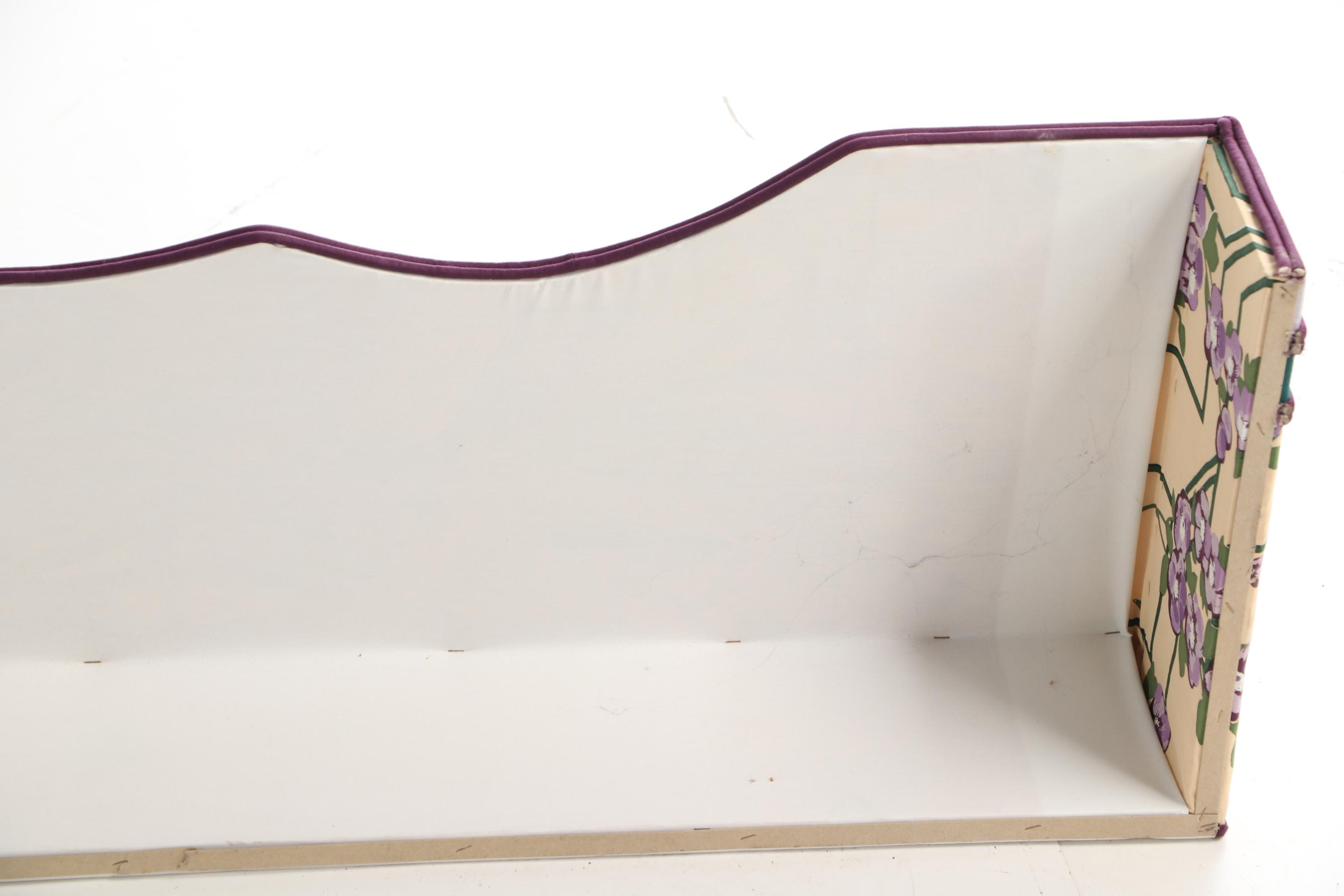 Upholstered Valence and Partial Bolt of "Ming" Chintz by Judscott Handprints Ltd