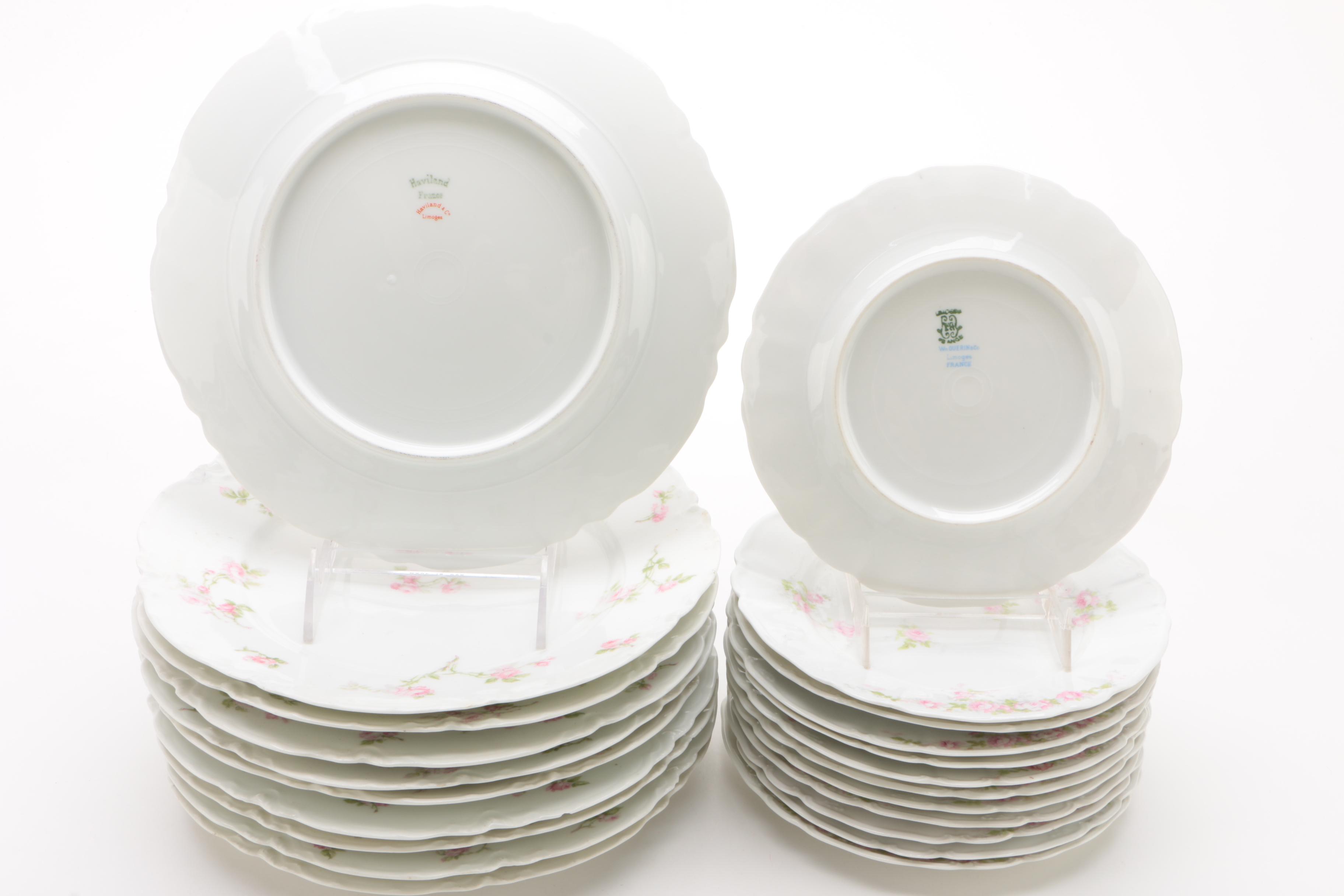 Haviland & Co., William Guérin Limoges, and Theodore Haviland China Dinnerware