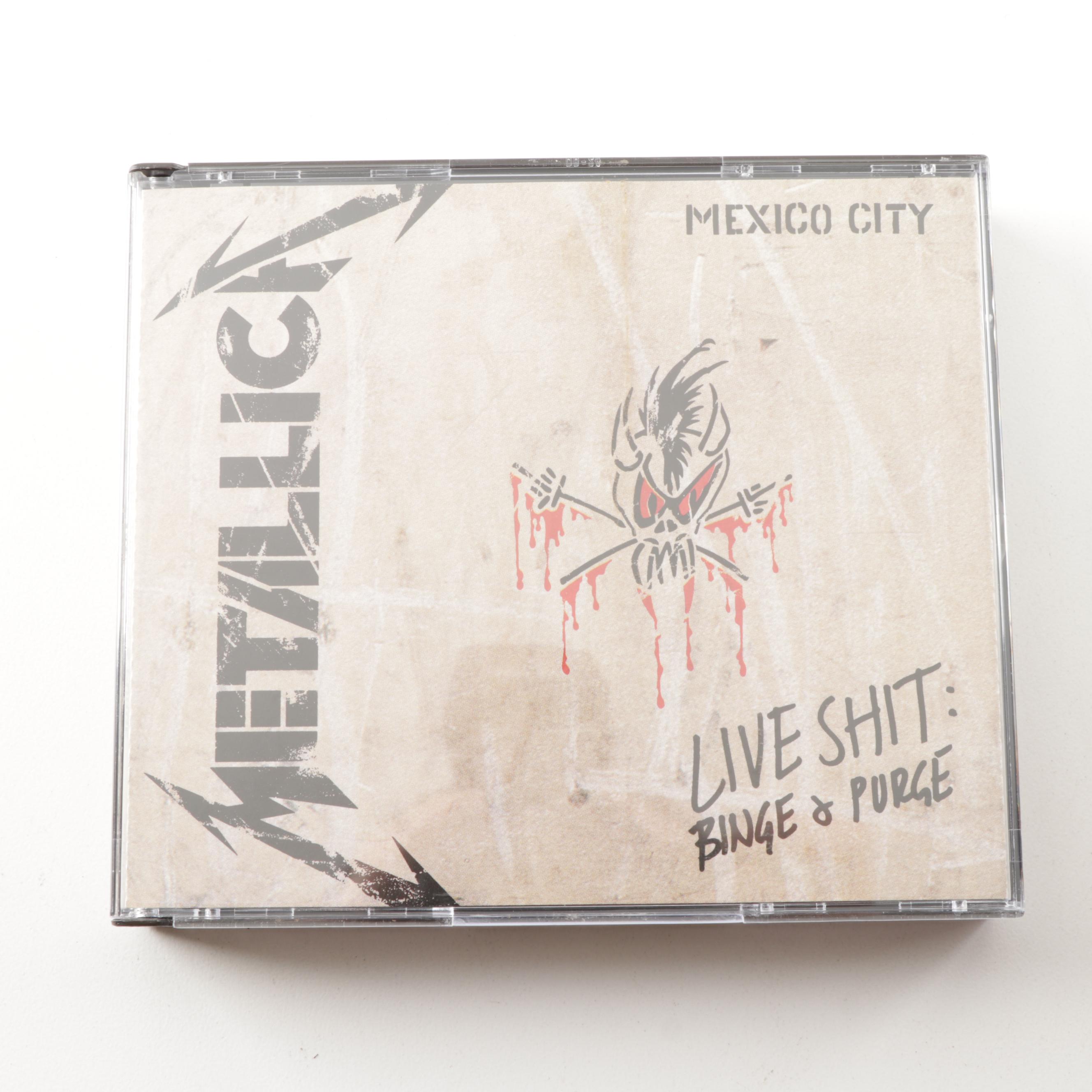 Metallica "Live S**t: Binge and Purge" VHS Tape and Double CD Box Set