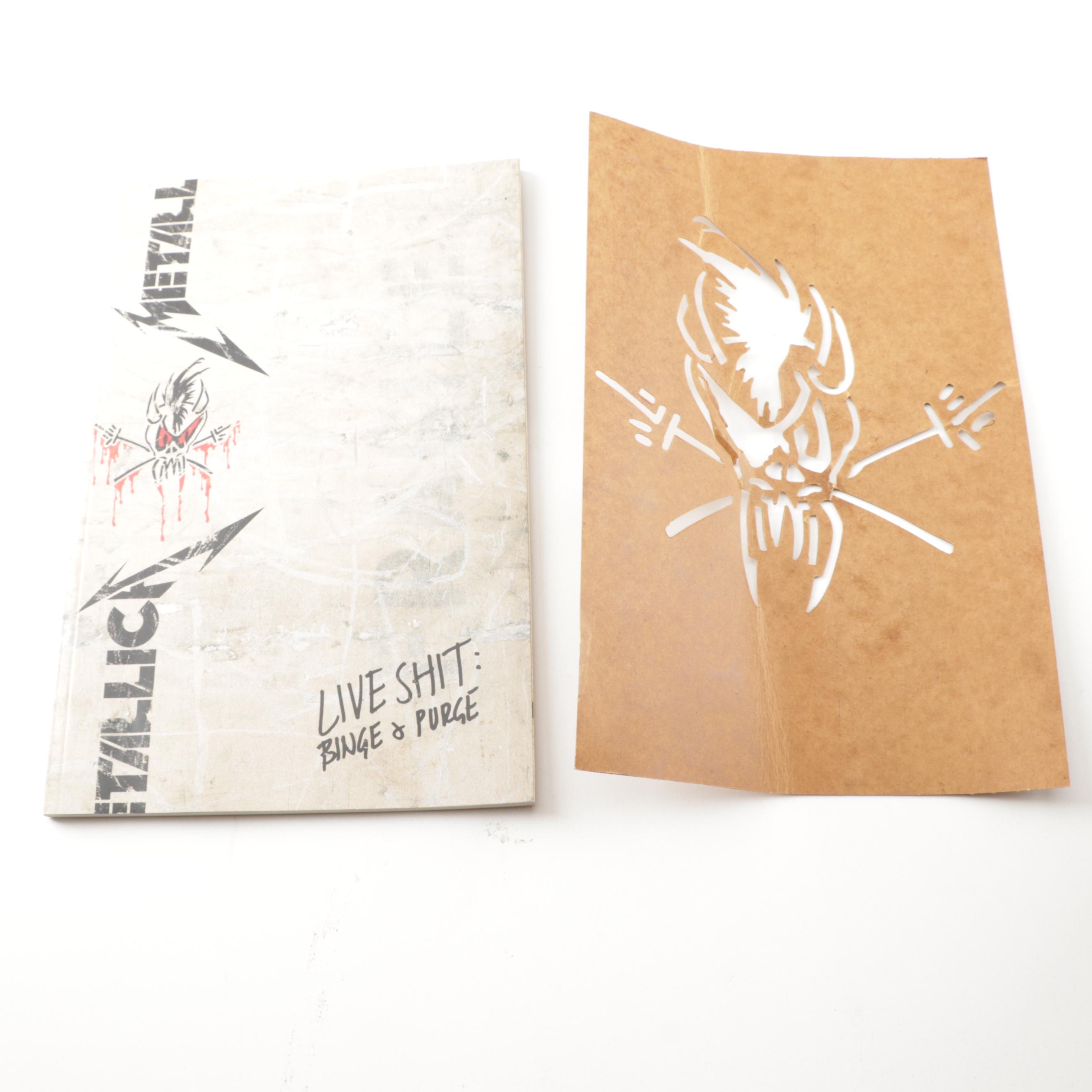 Metallica "Live S**t: Binge and Purge" VHS Tape and Double CD Box Set