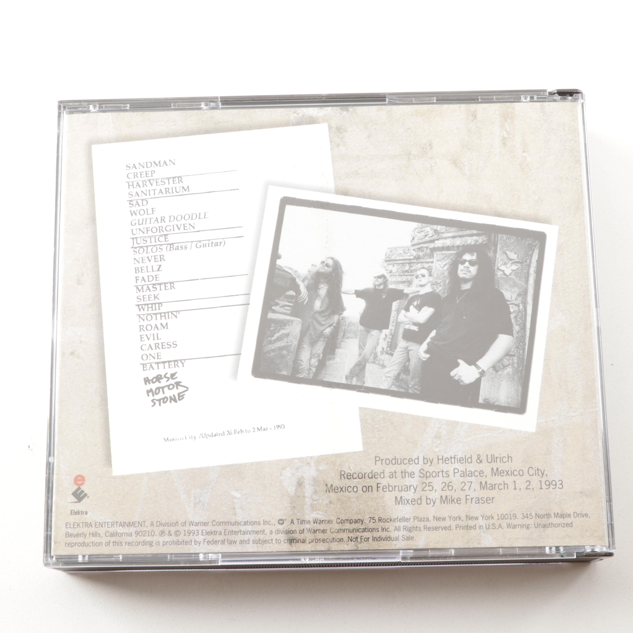 Metallica "Live S**t: Binge and Purge" VHS Tape and Double CD Box Set