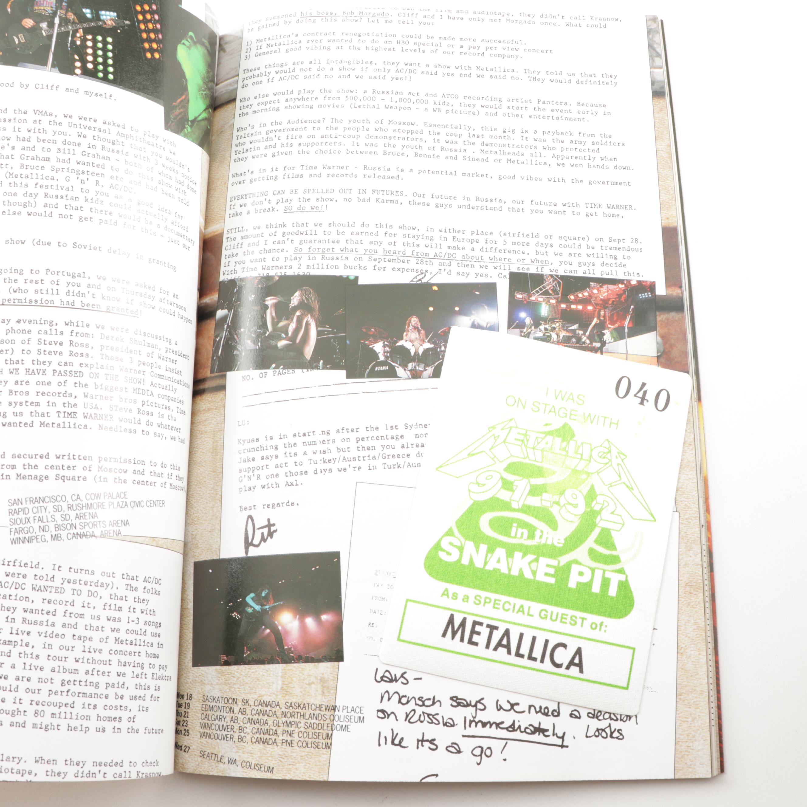 Metallica "Live S**t: Binge and Purge" VHS Tape and Double CD Box Set