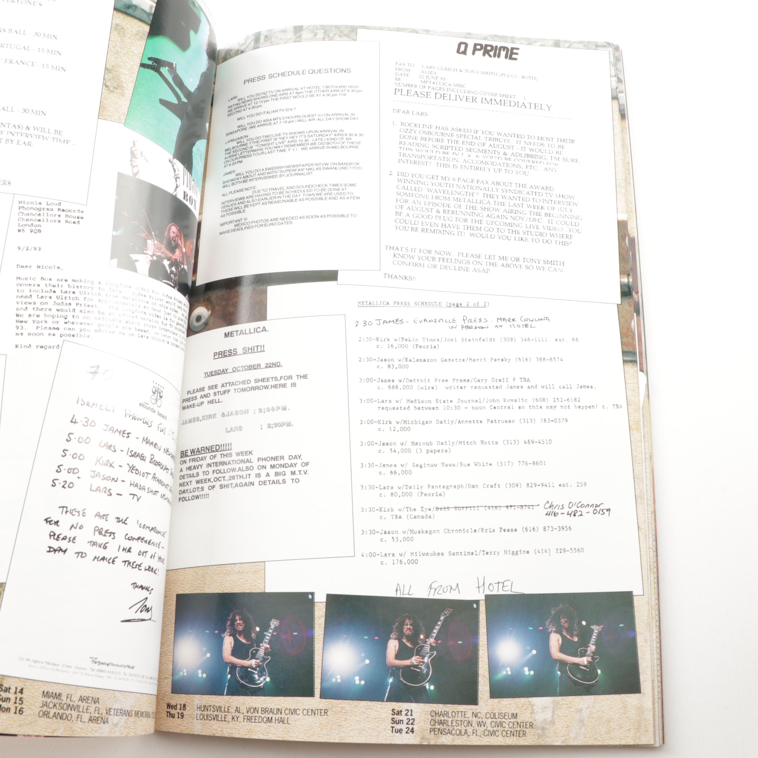 Metallica "Live S**t: Binge and Purge" VHS Tape and Double CD Box Set