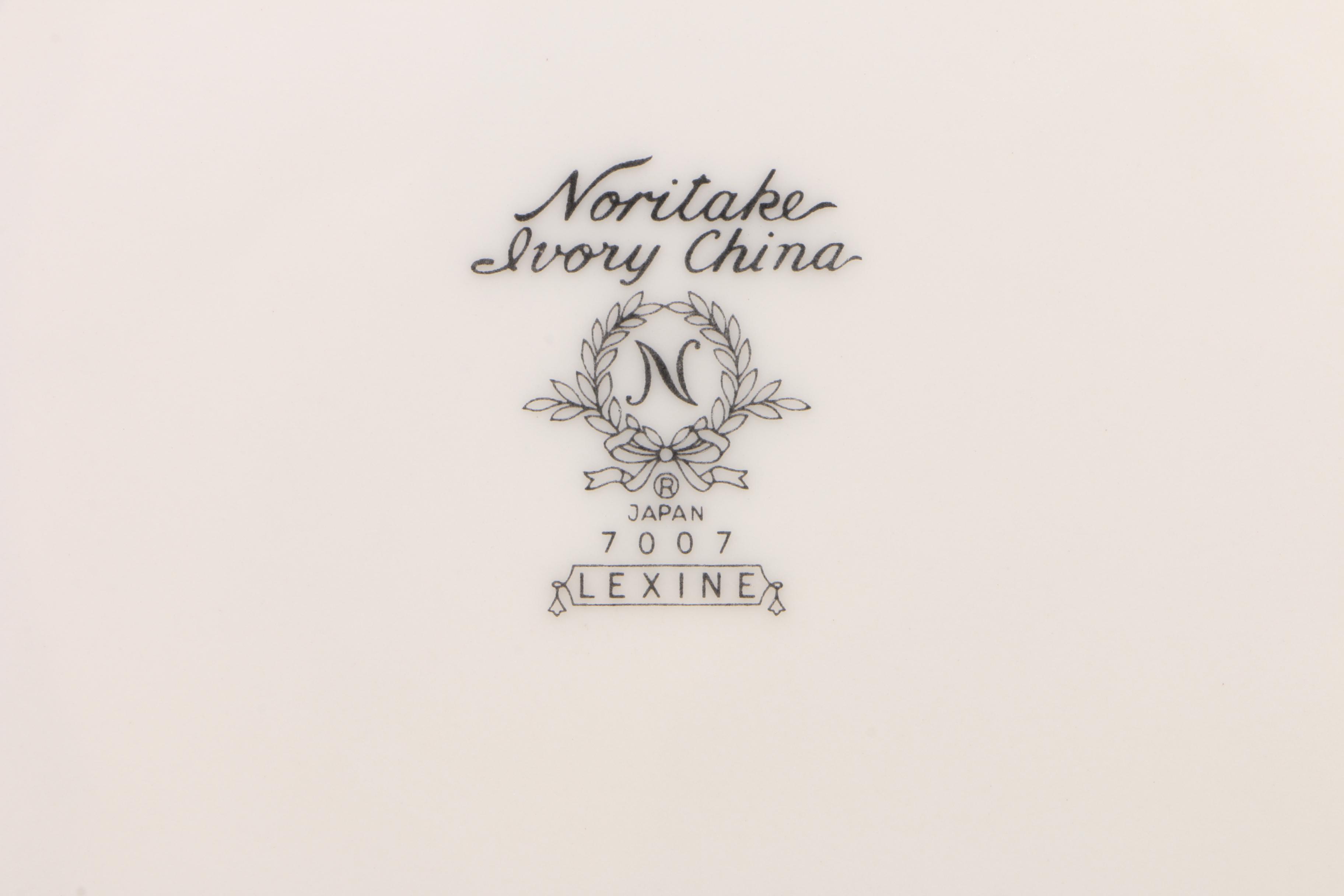 Noritake "Lexine" China Dinnerware, 1969 - 1978