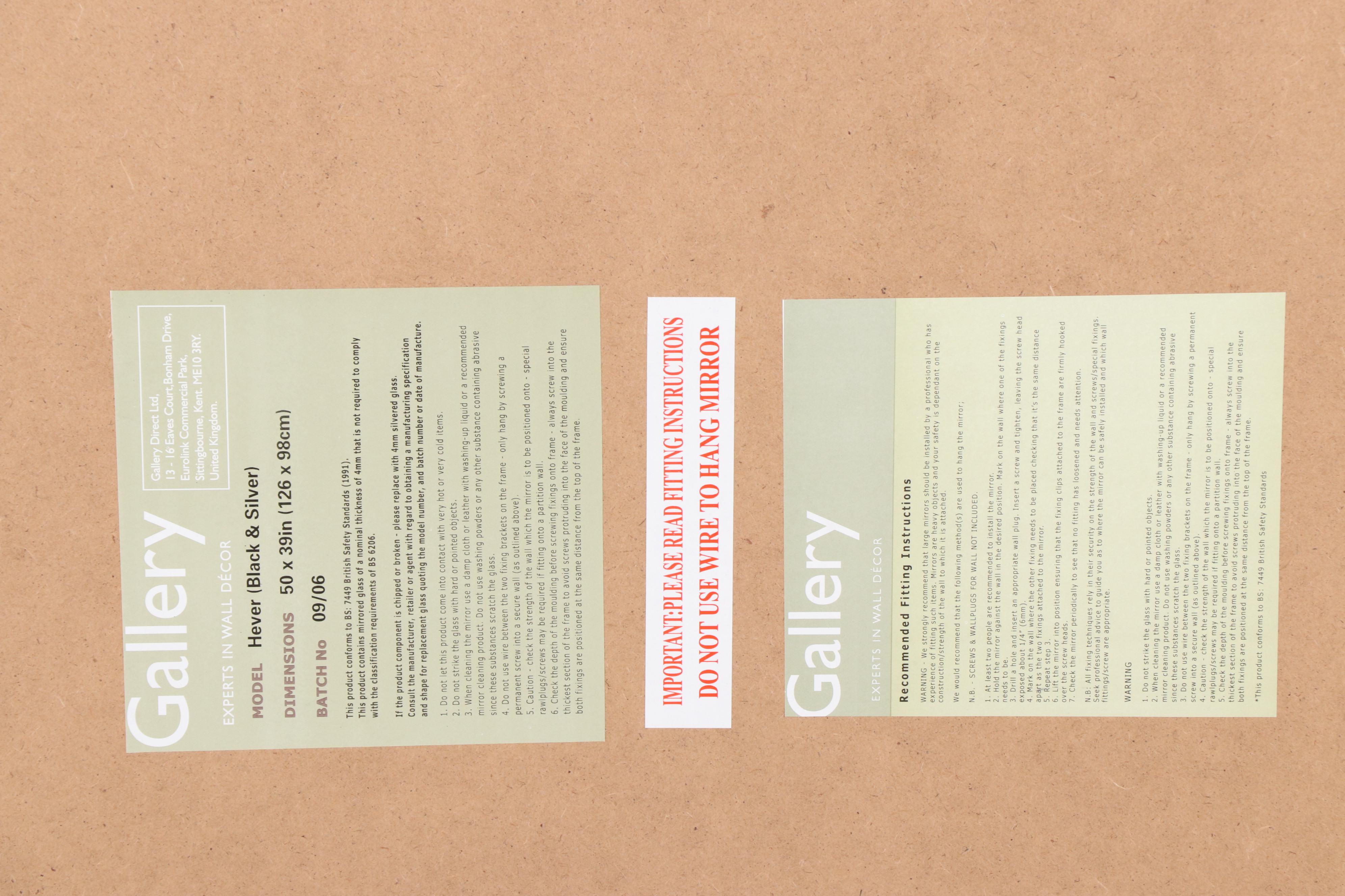 Gallery Direct "Hever" Wall Mirror